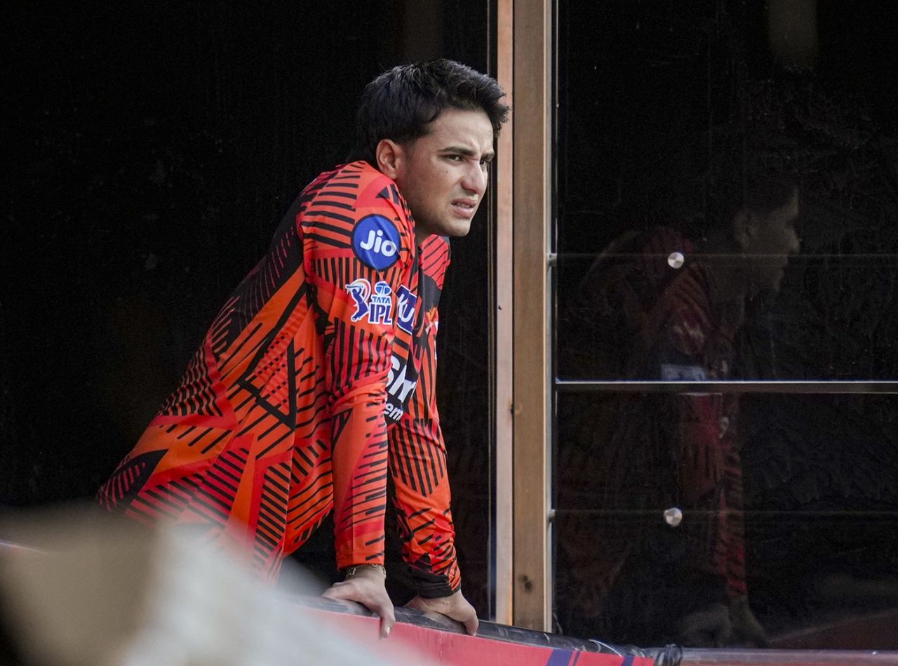 Abhishek Sharma looks on, Bengaluru, March 26, 2026