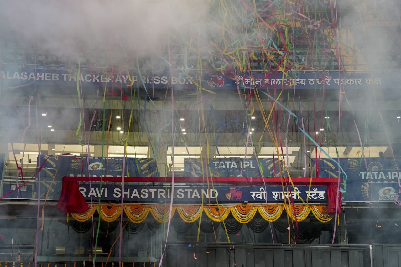 The Ravi Shastri stand was unveiled at Wankhede Stadium | ESPNcricinfo.com