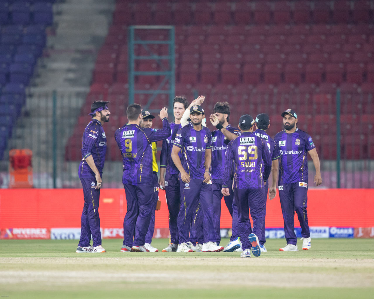 Quetta Gladiators celebrate a wicket, Quetta Gladiators vs Rawalpindiz, Karachi, PSL 2026, April 10, 2026