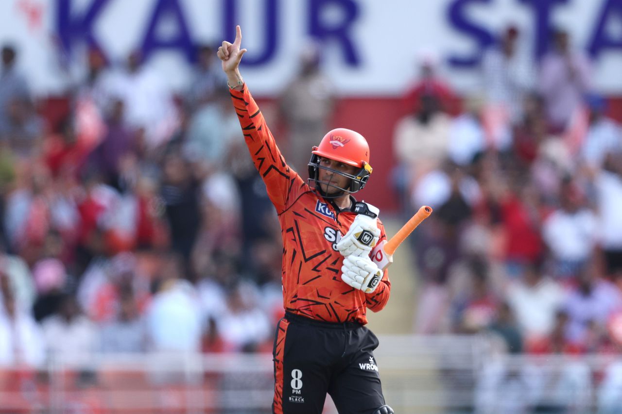 Abhishek Sharma brought up his fifty in the fifth over, Punjab Kings vs Sunrisers Hyderabad, IPL 2026, New Chandigarh, April 11, 2026