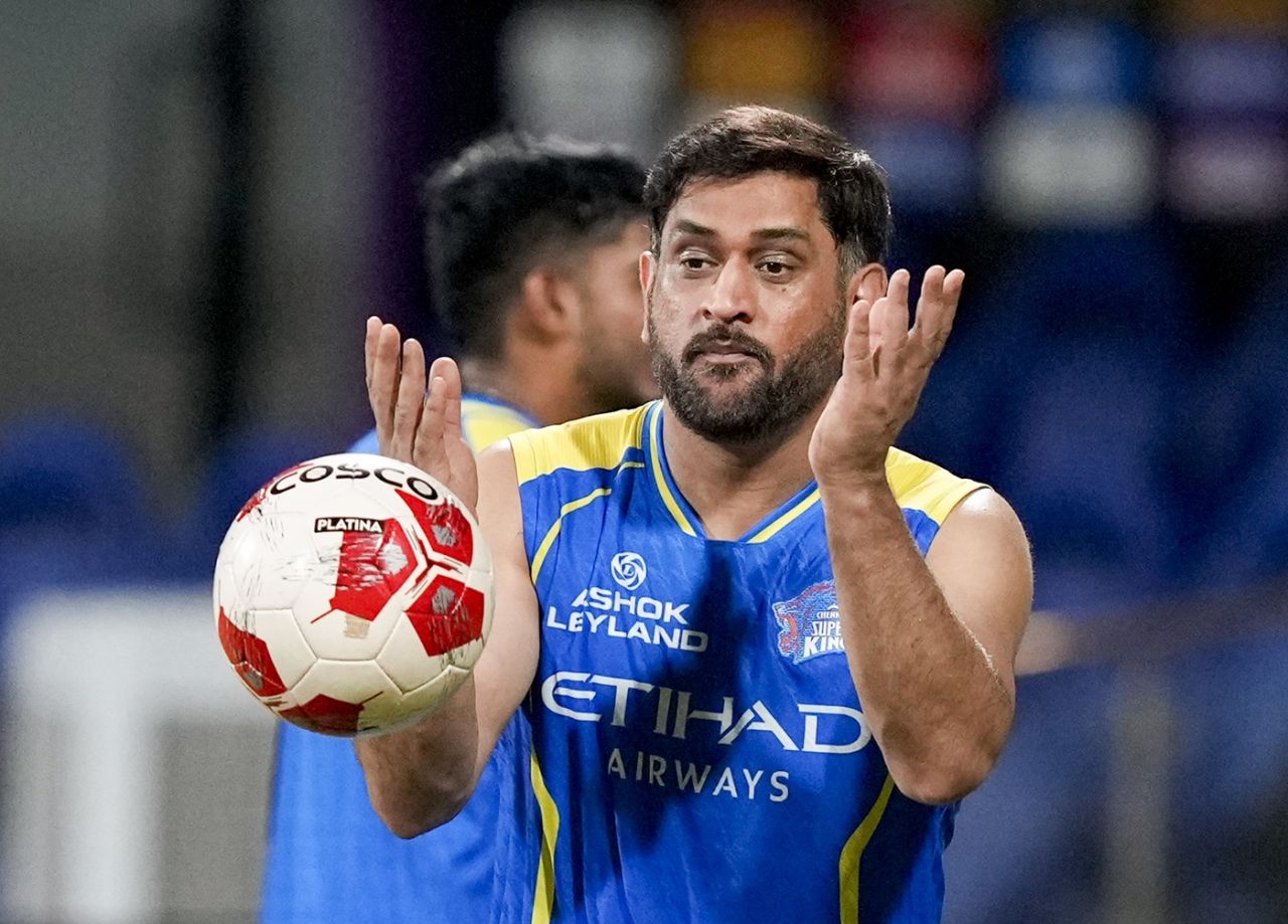 MS Dhoni at a training session, Chennai, April 13, 2026