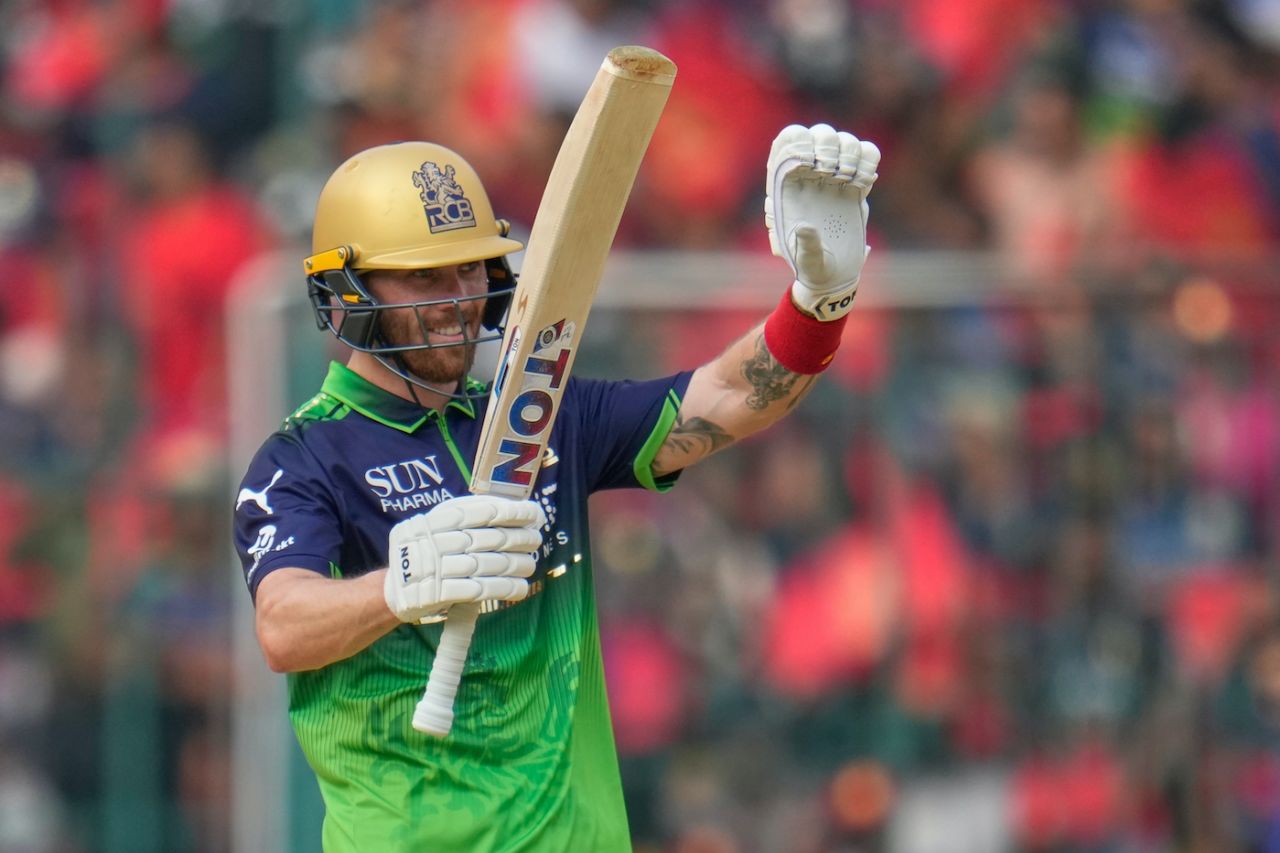 Phil Salt celebrates his 30-ball fifty, Royal Challengers Bengaluru vs Delhi Capitals, IPL 2026, Bengaluru, April 18, 2026