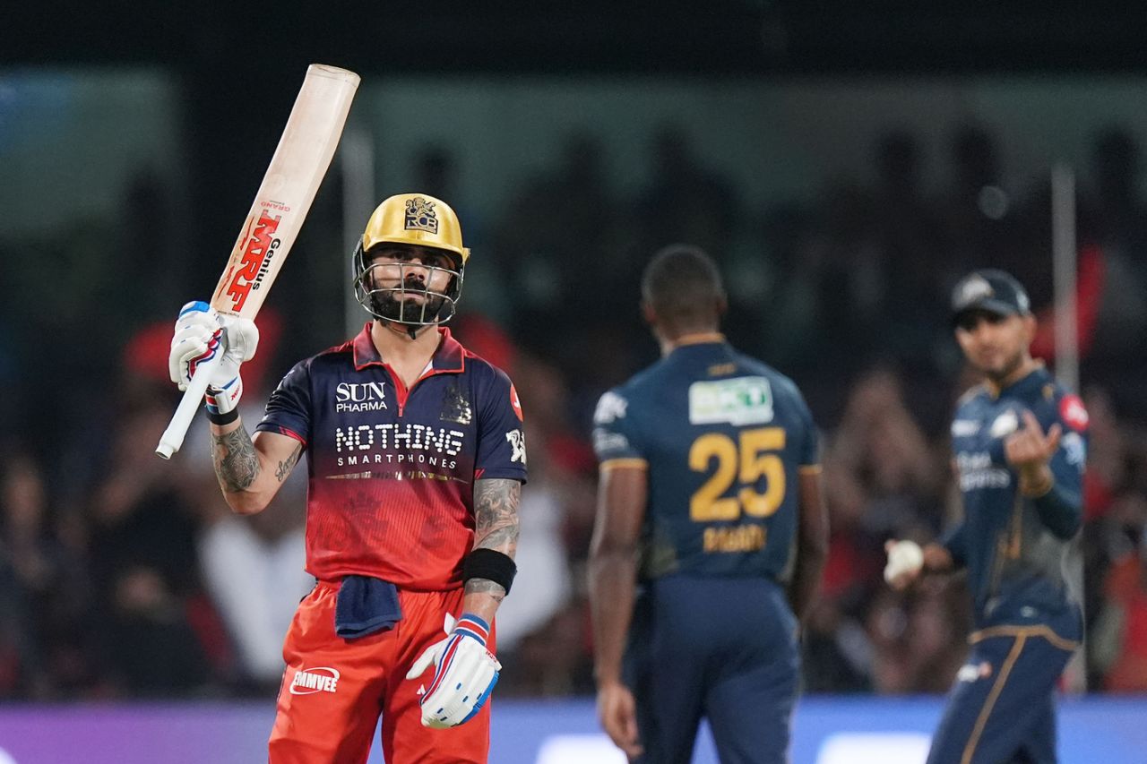 Virat Kohli made a dominant fifty, Royal Challengers Bengaluru vs Gujarat Titans, IPL, Bengaluru, April 24, 2026