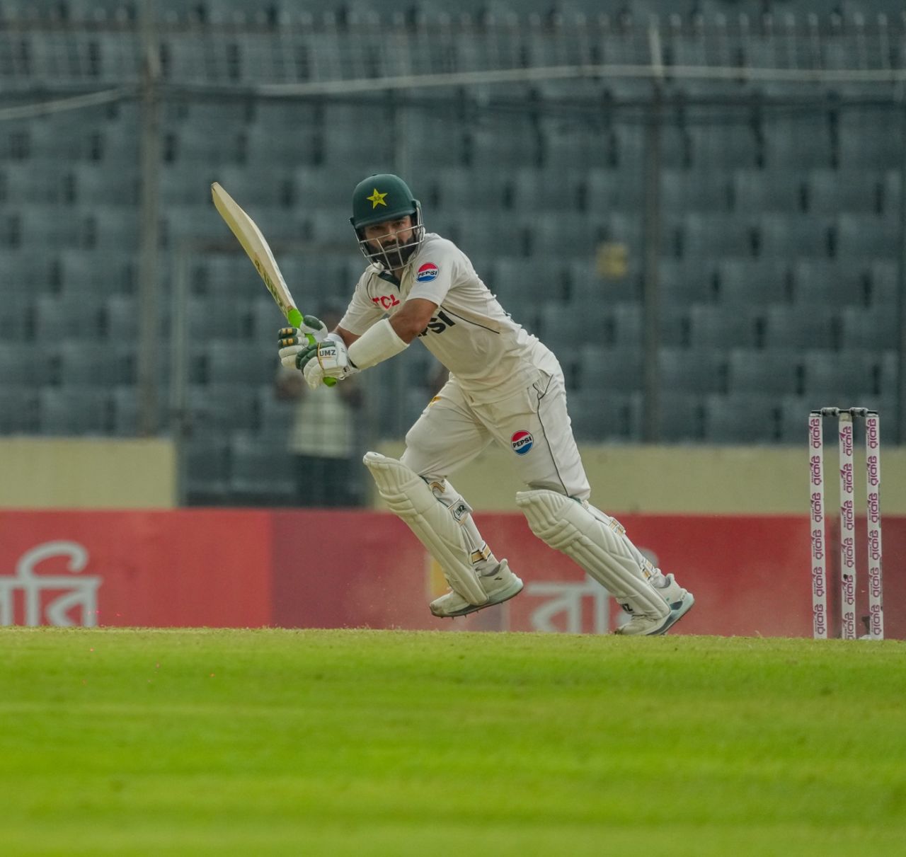 Mohammad Rizwan fell for 59 at the stroke of tea, Bangladesh vs Pakistan, 1st Test, Mirpur, 3rd day, May 10, 2026