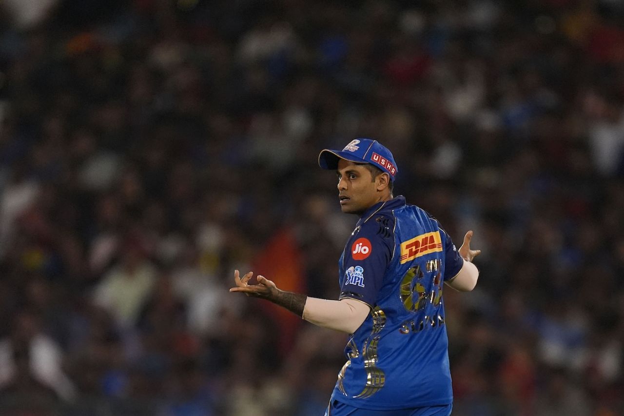 Suryakumar Yadav looks out of ideas, Royal Challengers Bengaluru vs Mumbai Indians, IPL 2026, Raipur, May 10, 2026