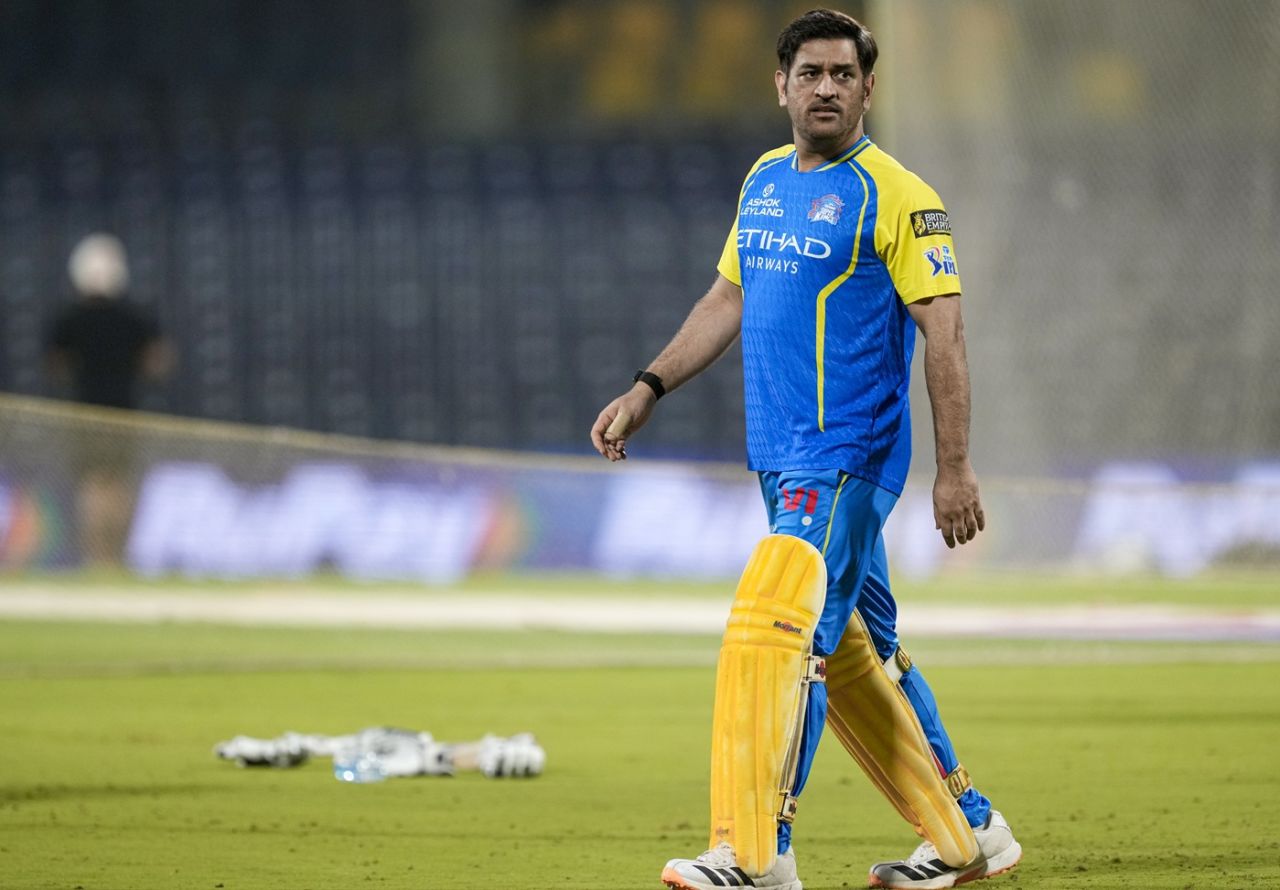 MS Dhoni hits the nets at Chepauk, Chennai, May 17, 2026
