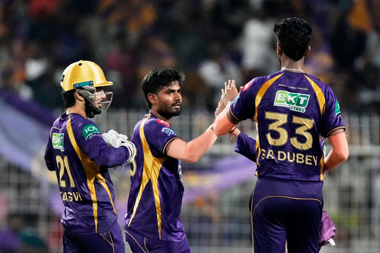 Anukul Roy picked up the key wicket of KL Rahul, Kolkata Knight Riders vs Delhi Capitals, IPL 2026, Kolkata, May 24, 2026