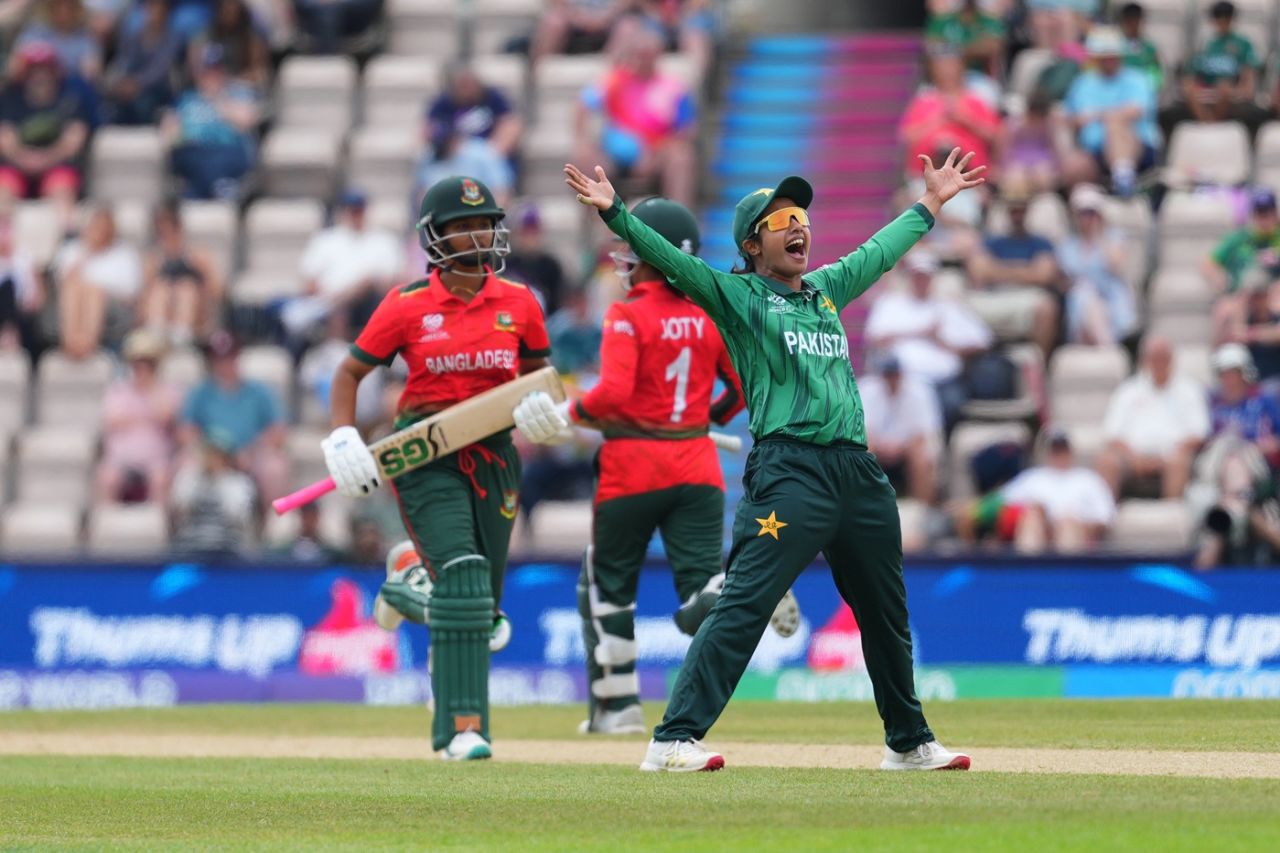 It did not take long for Nashra Sandhu to make an impact, Pakistan vs Bangladesh, Women's T20 World Cup, Southampton, June 20, 2026