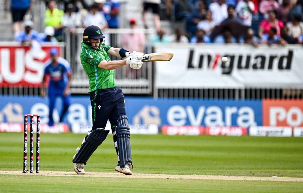 Gareth Delany tore into Prasidh Krishna, Ireland vs India, 1st men's T20I, Belfast, June 26, 2026