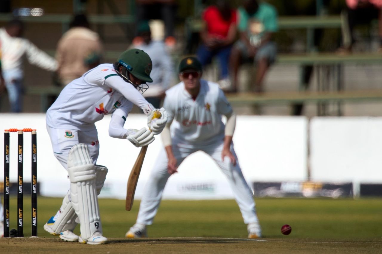 Mominul Haque was solid in the first hour, Zimbabwe vs Bangladesh, Only Test, 1st Day, Harare, June 28, 2026