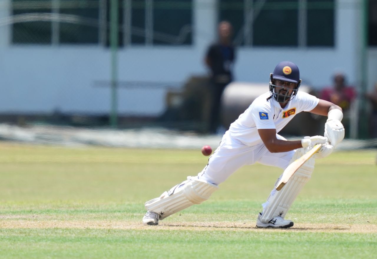 Pasindu Sooriyabandara played a steady hand, Sri Lanka Cricket XI vs India, Tour match, 1st day, Colombo, August 7, 2026