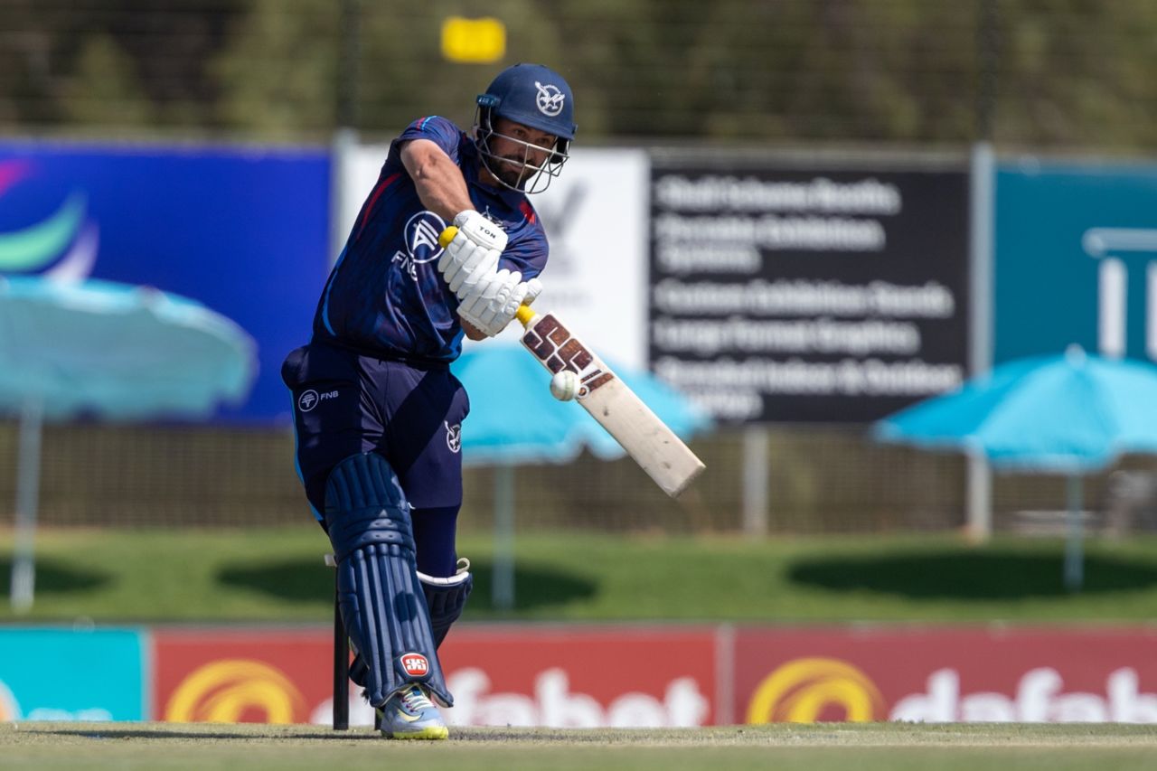 Jan Frylinck blazed his way to a 38-ball 60, Namibia vs South Africa, Men's T20I tri-series, Windhoek, August 28, 2026