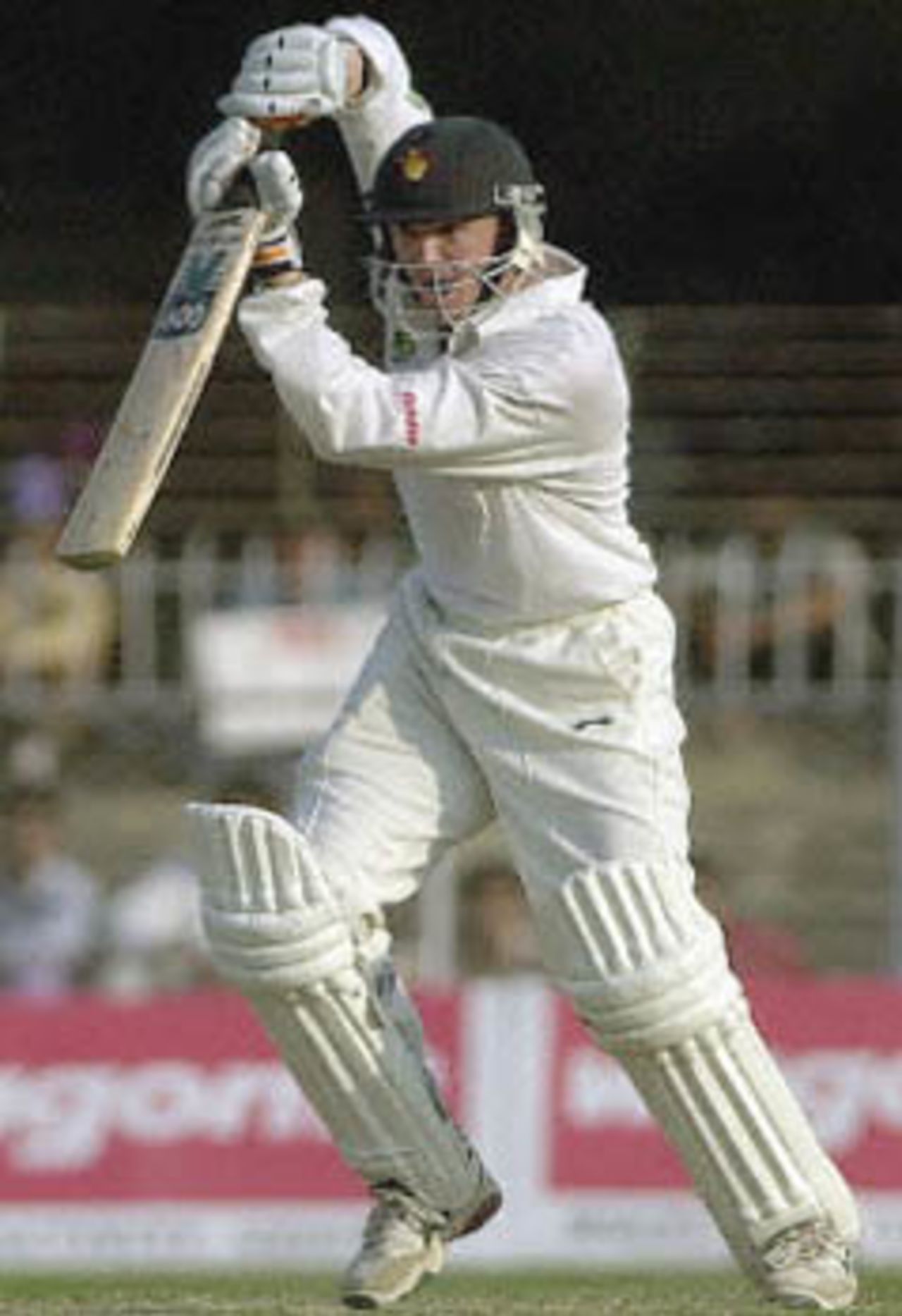 Andy Flower drives Srinath, Zimbabwe in India, 2000/01, 2nd Test, India v Zimbabwe, Vidarbha C.A. Ground, Nagpur, 25-29 November 2000 (Day 4).