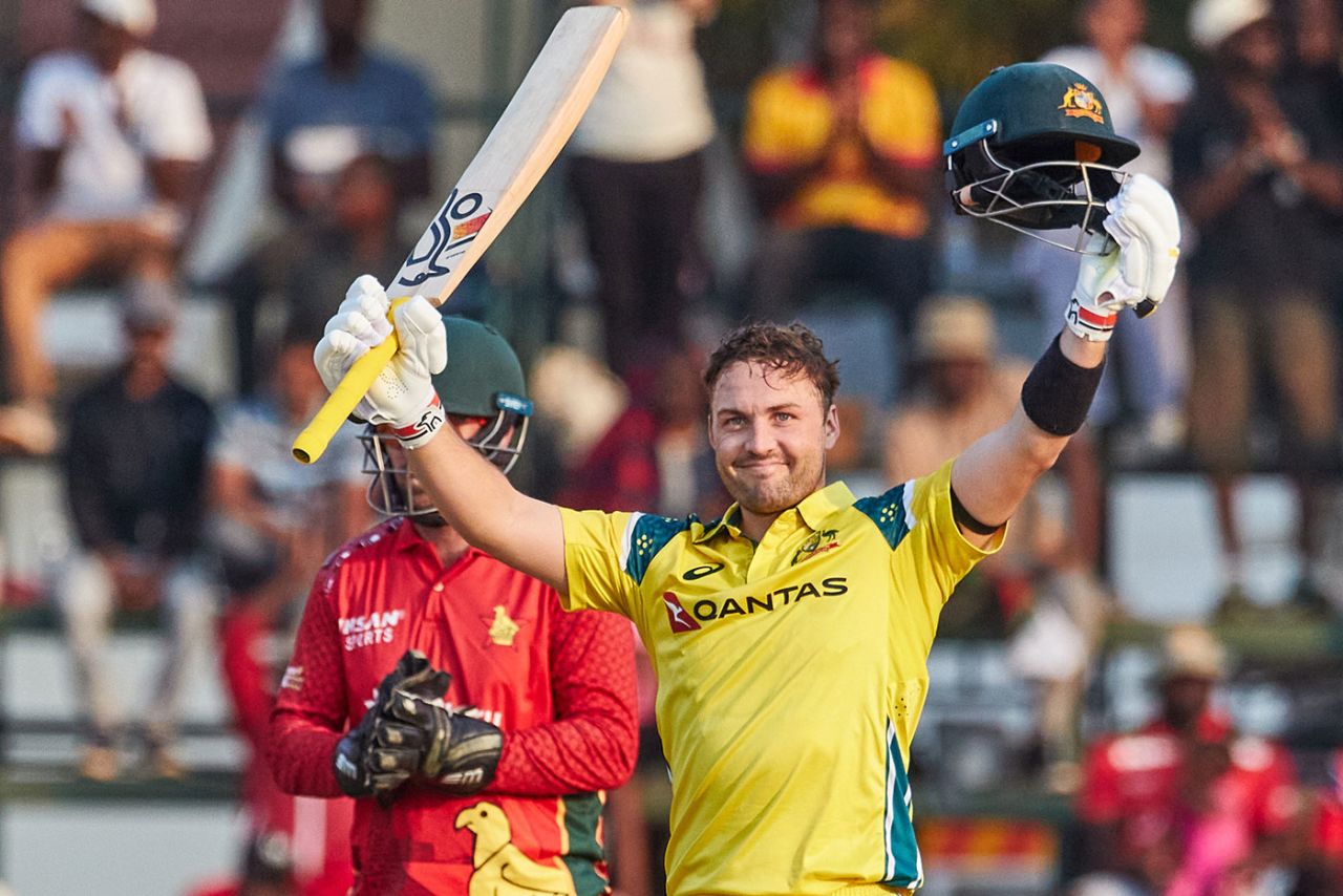 Josh Inglis brought up his second ODI hundred, Zimbabwe vs Australia, 3rd ODI, Harare, September 20, 2026