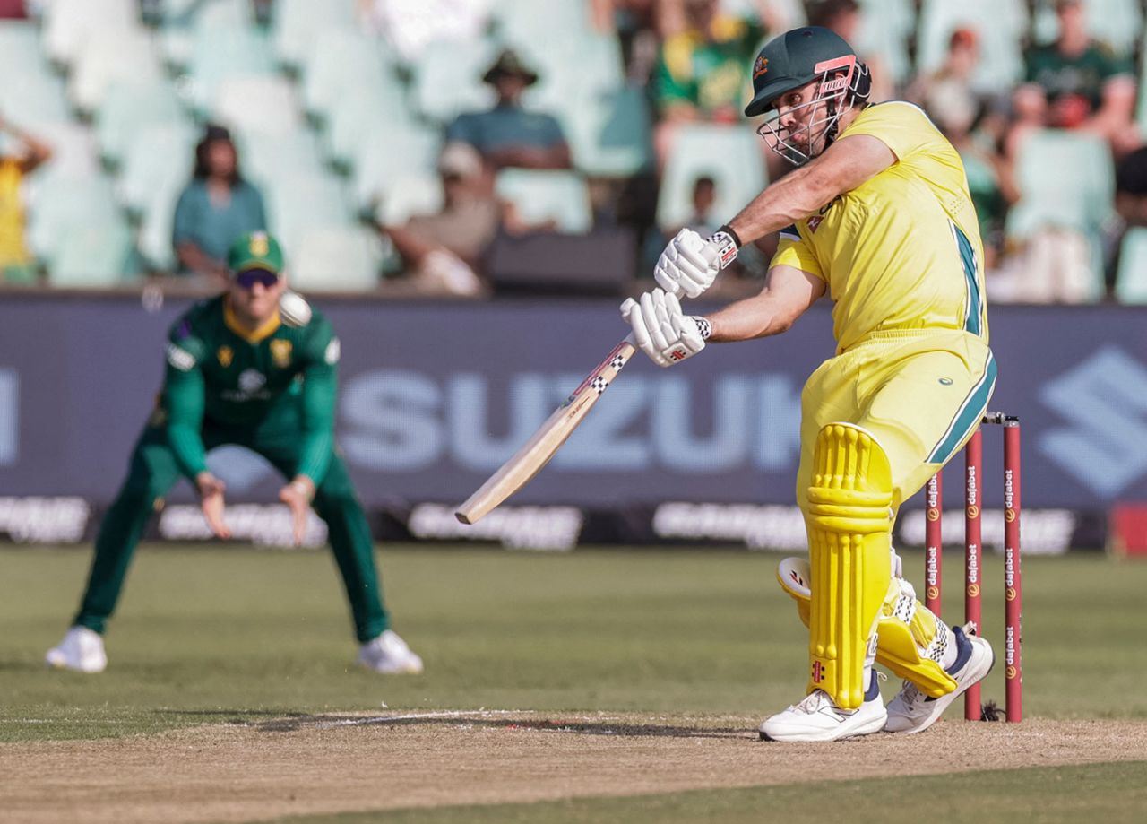 Mitchell Marsh cleared the ropes early on, South Africa vs Australia, 1st ODI, Durban, September 24, 2026