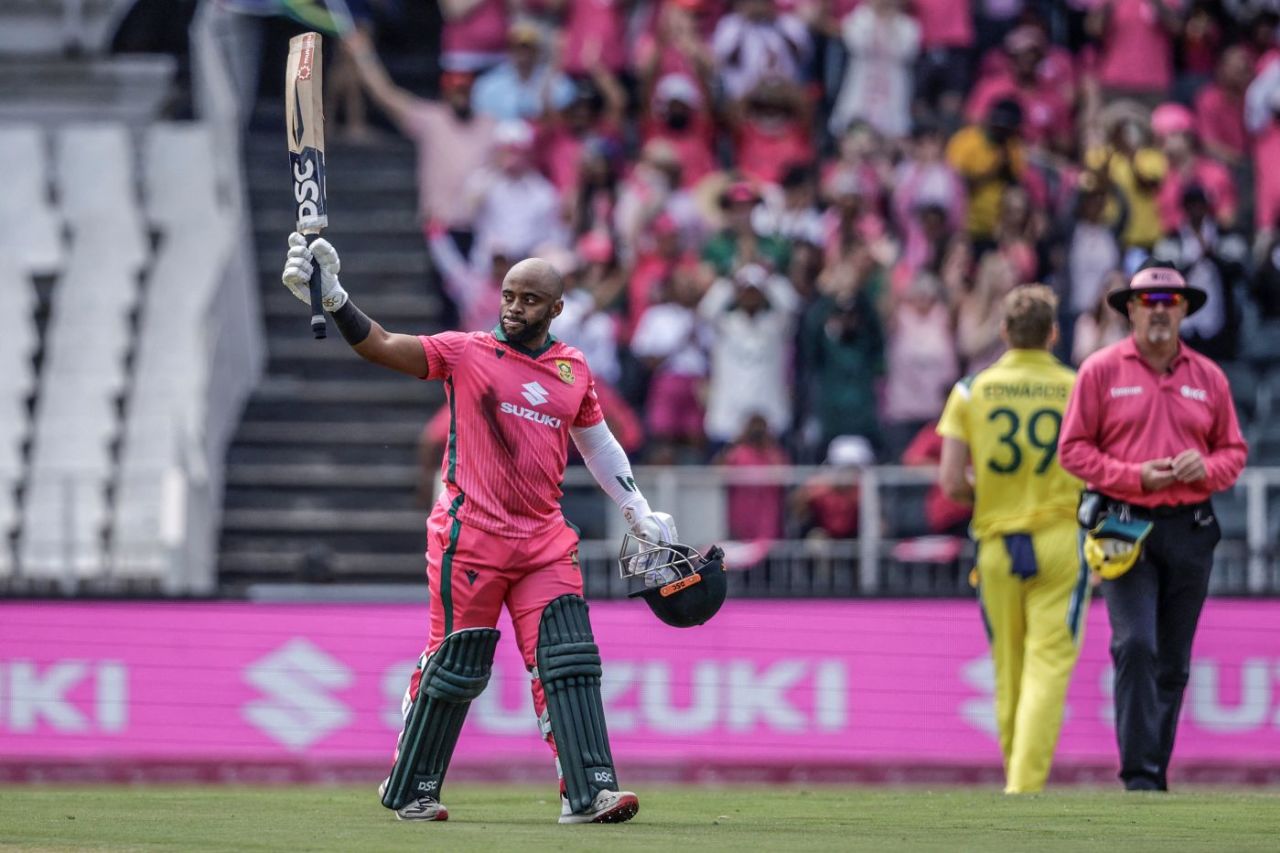 Temba Bavuma made 103 from 116 balls, South Africa vs Australia, 2nd ODI, Durban, September 27, 2026