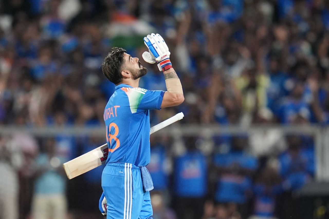 Virat Kohli brought up his 55th ODI century, India vs West Indies, 1st ODI, Thiruvananthapuram, September 27, 2026