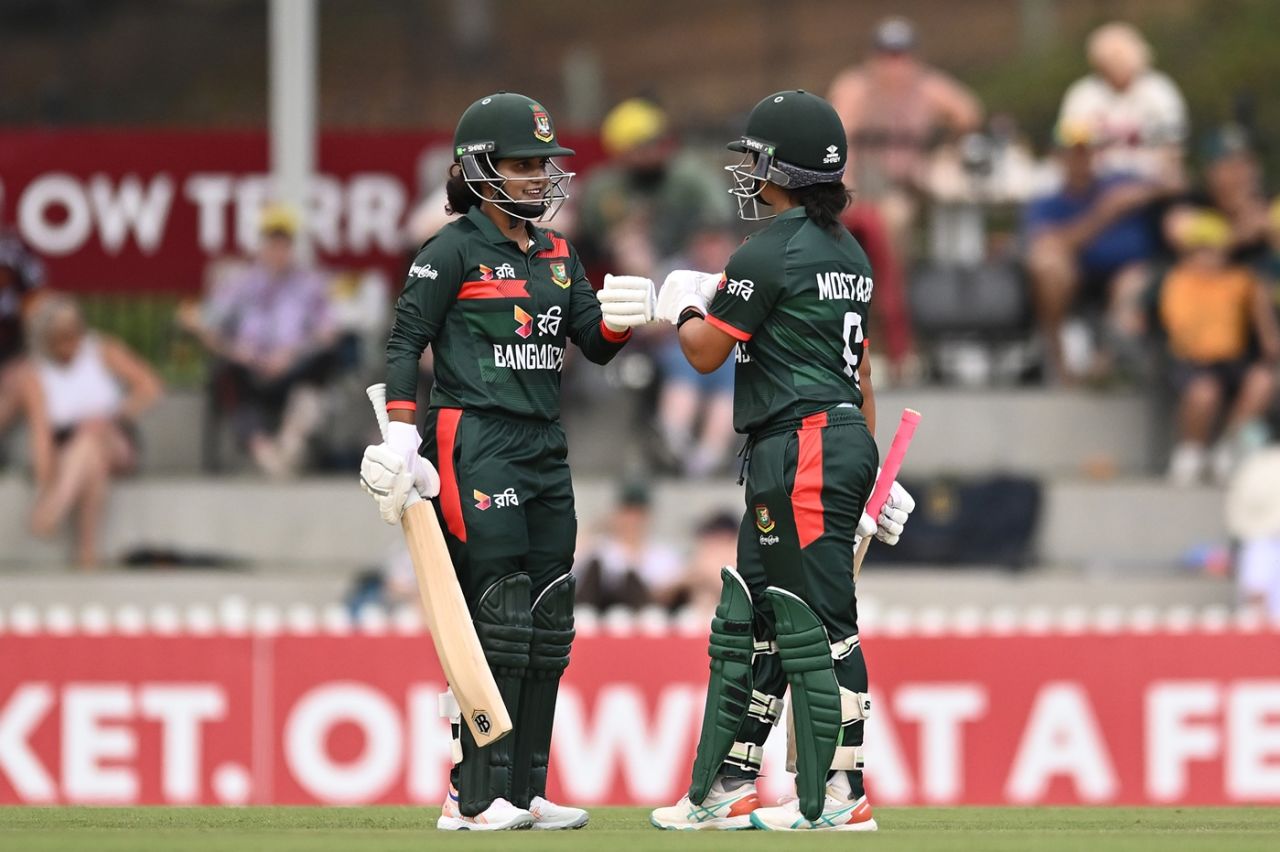 Nigar Sultana and Sobhana Mostary helped Bangladesh rebuild their innings, Australia vs Bangladesh, 2nd women's ODI, Brisbane, October 11, 2026