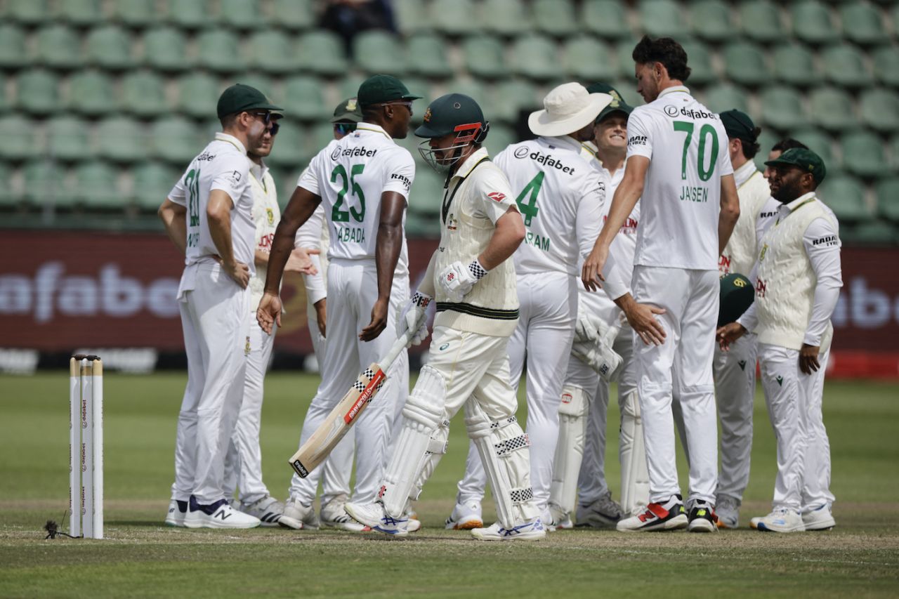 Marco Jansen got Travis Head lbw using DRS, South Africa vs Australia, 2nd Test, Gqeberha, Day 4, October 21, 2026
