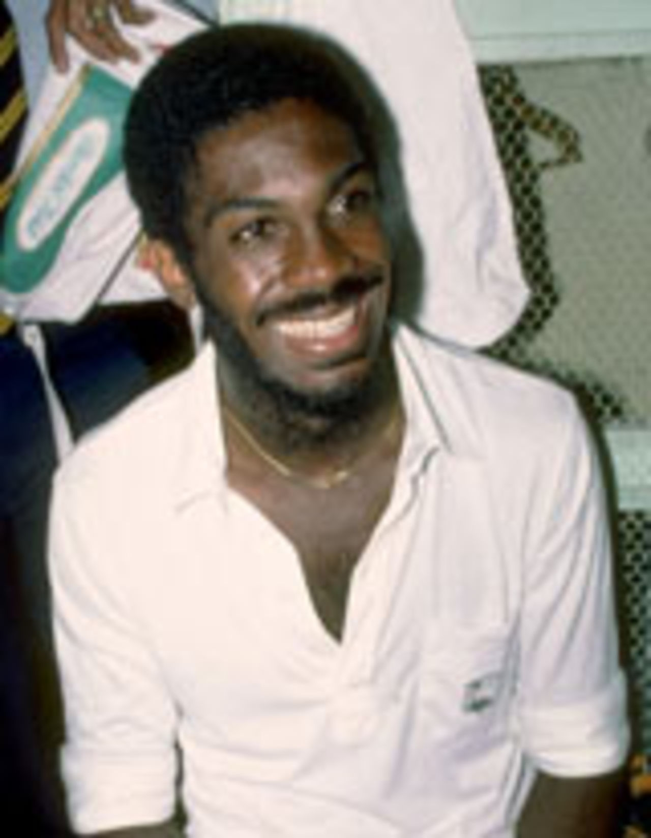 Michael Holding profile, smiling