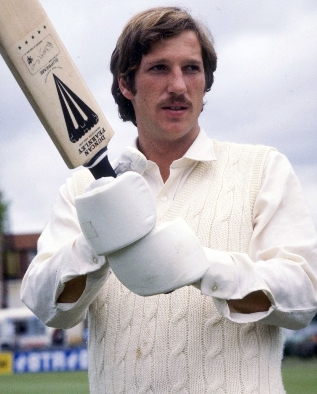 Ian Botham poses for the camera, 1977