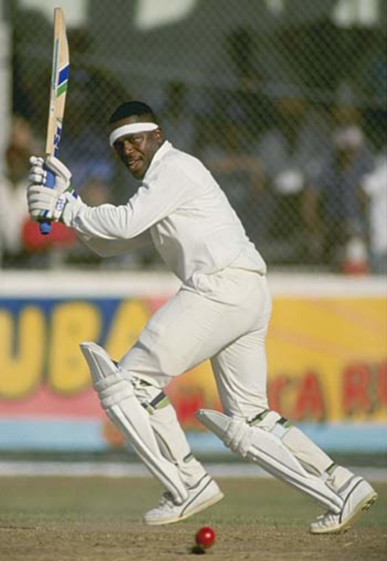 Desmond Haynes clips a boundary to leg, West Indies v Australia, Barbados, March 1, 1991