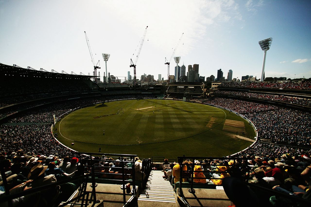 A view of the MCG from the Southern Stand, Australia v India, 3rd Test, Melbourne, 1st day, December 26, 2003