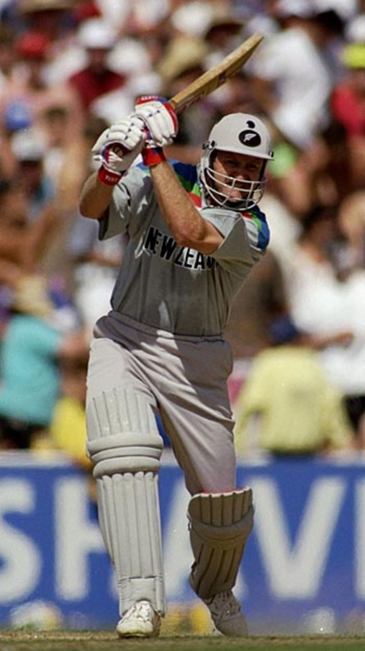Mark Greatbatch batting during the World Cup, 1992