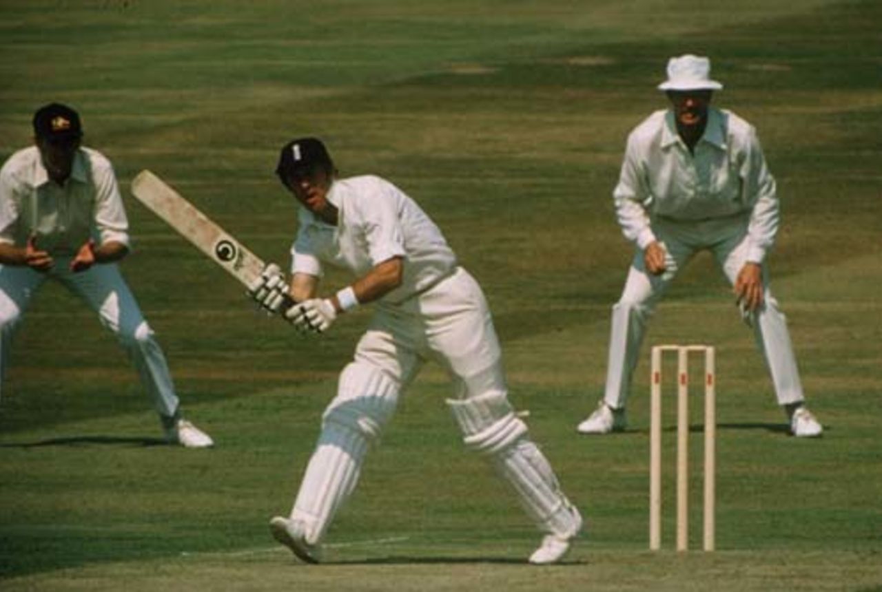 Geoff Boycott on his way to his 100th hundred, England v Australia, 4th Test, Headingley, 1977