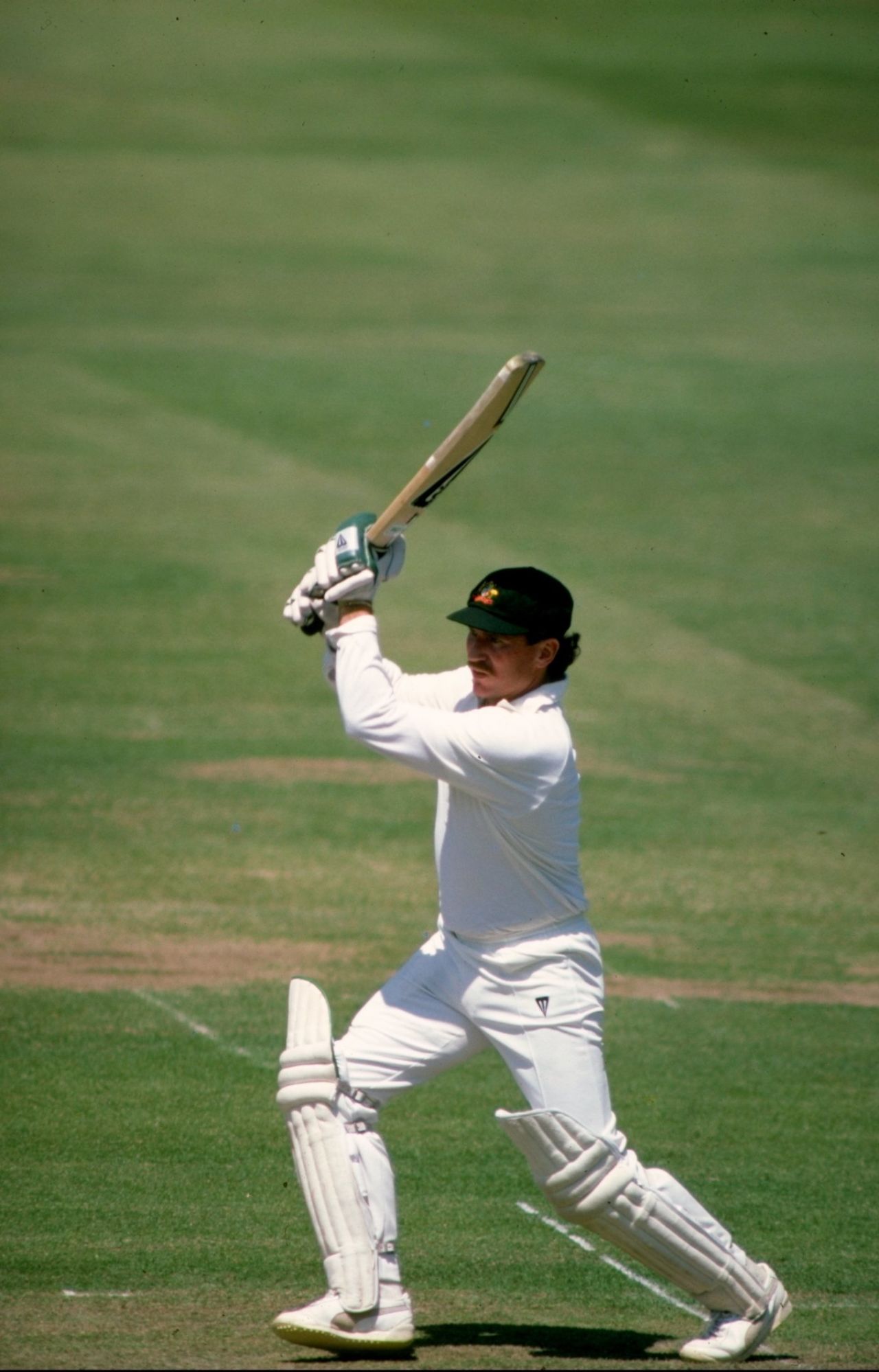 Allan Border on his way to 196, England v Australia, 2nd Test, Lord's June 1985