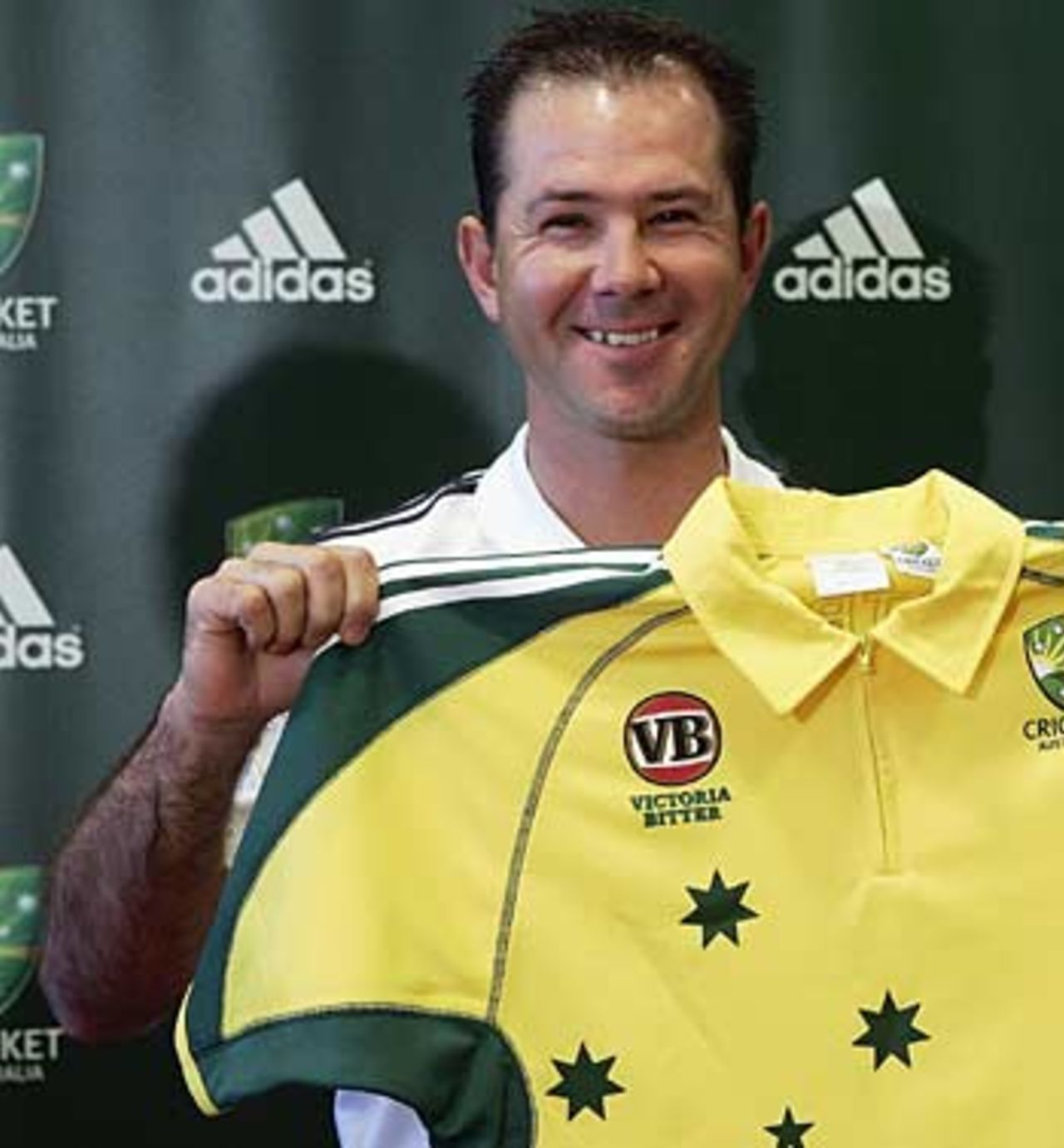 Ricky Ponting at the launch of  the new Australian one-day strip, Melbourne, April 28, 2005