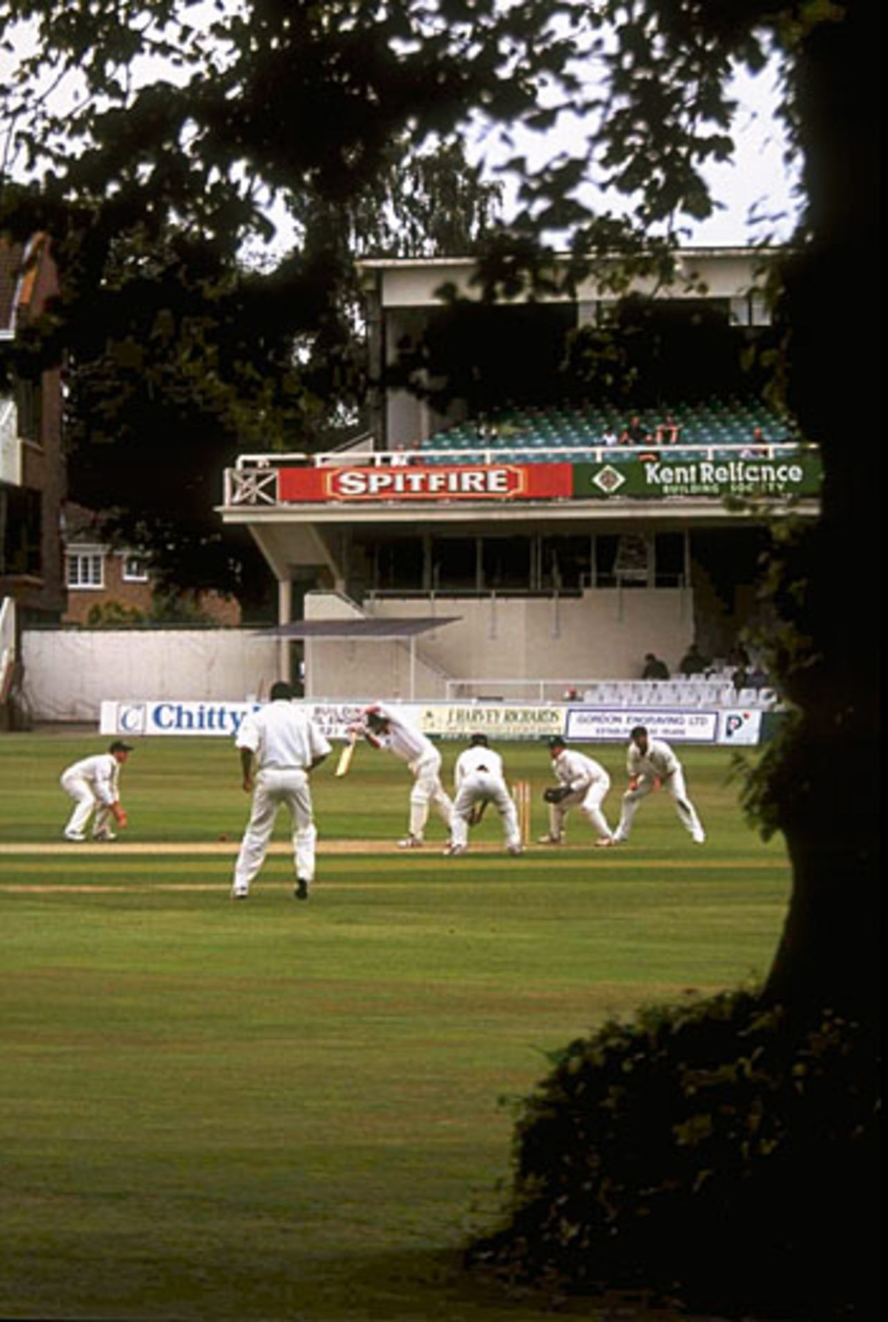 A general view of cricket at Canterbury, 1998