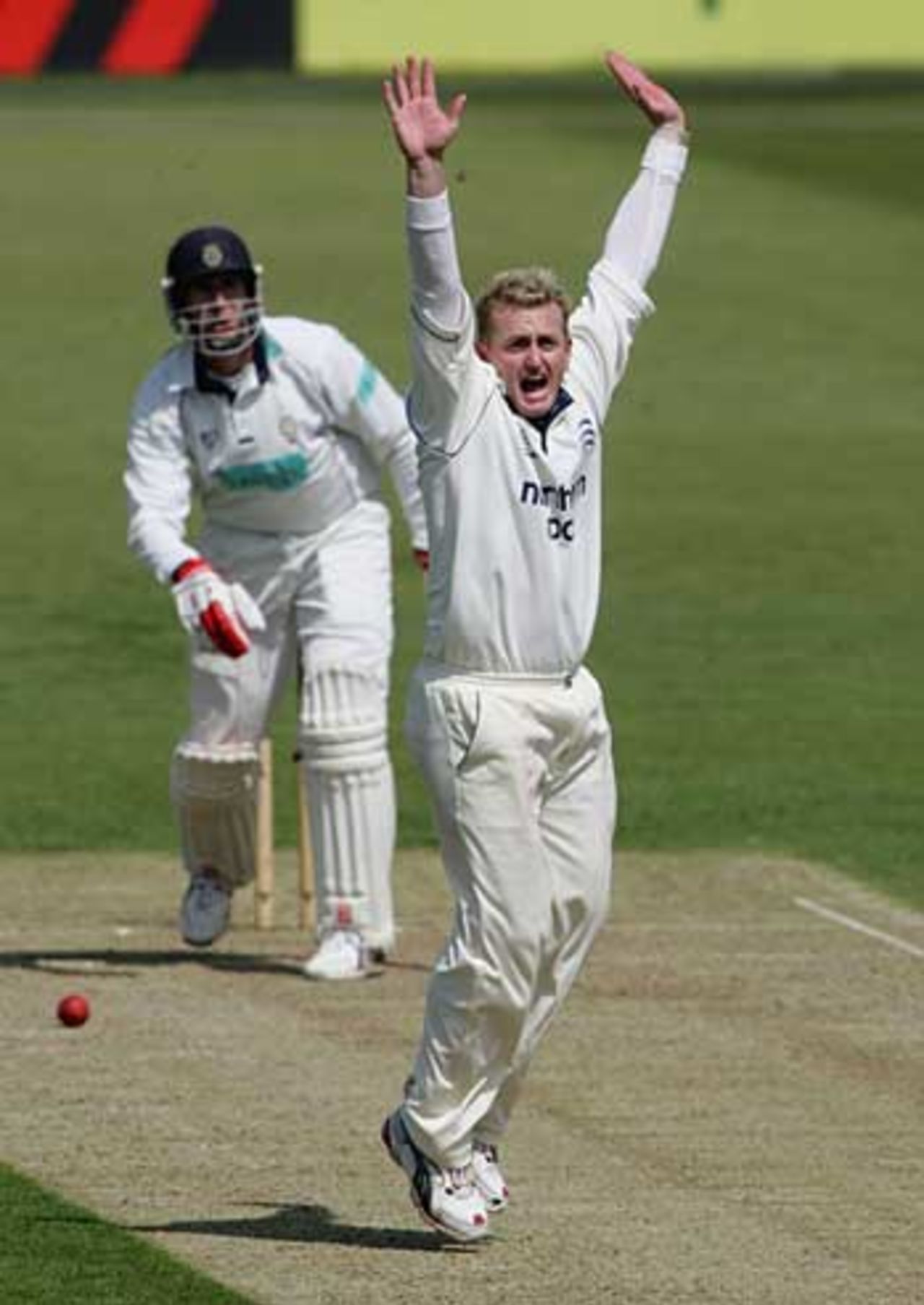 Scott Styris appeals for the wicket of John Crawley, Hampshire v Middlesex, County Championship, Rose Bowl, May 6