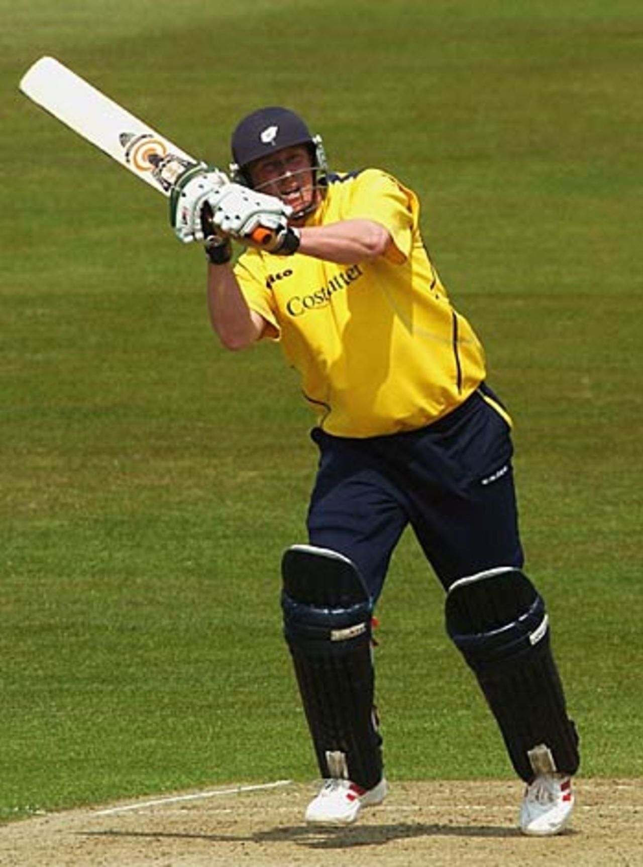Anthony McGrath on his way to 74, Yorkshire v Worcestershire, C&G Trophy, Headingley, May 17