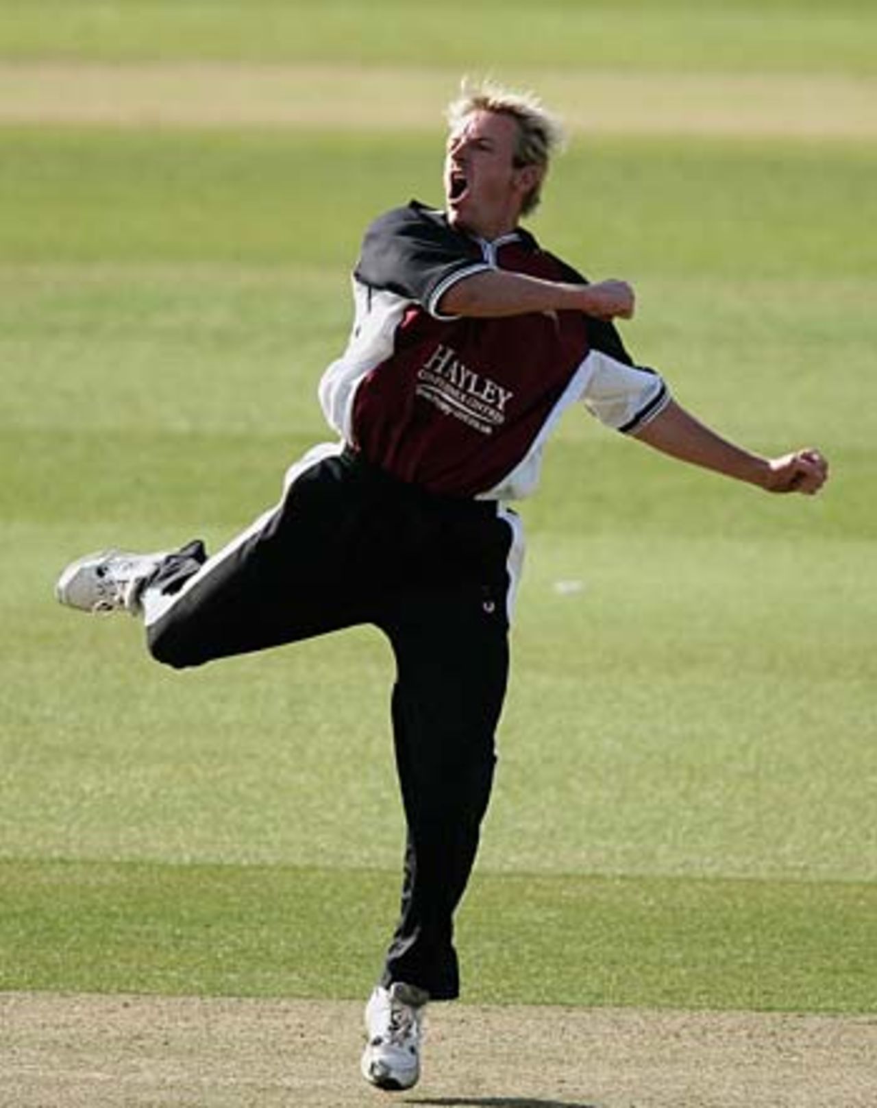 Damien Wright celebrates one of his four wickets, Middlesex v Northamptonshire, C&G Trophy, Lord's, May 17