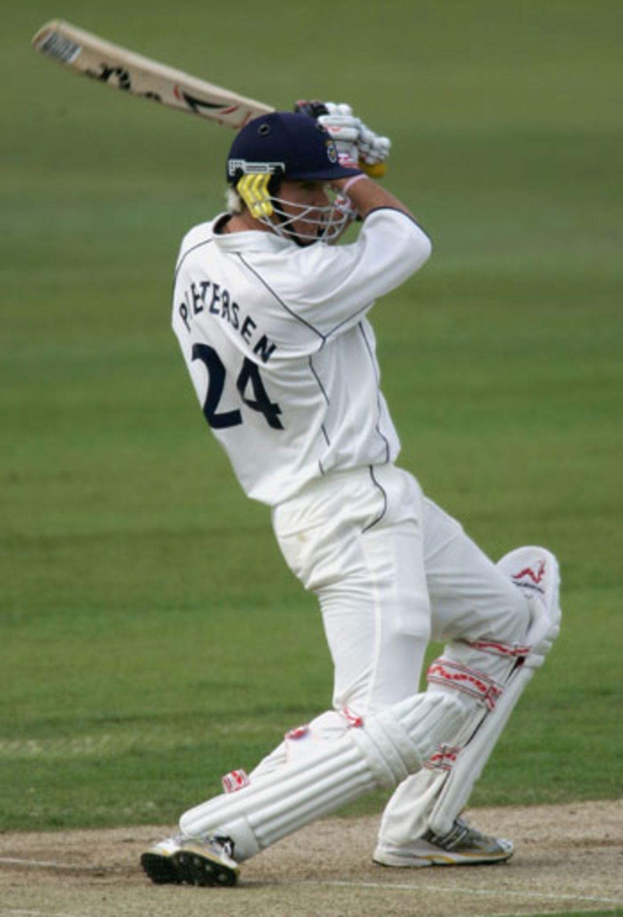 Kevin Pietersen hits out for Hampshire against Glamorgan, May 21, 2005
