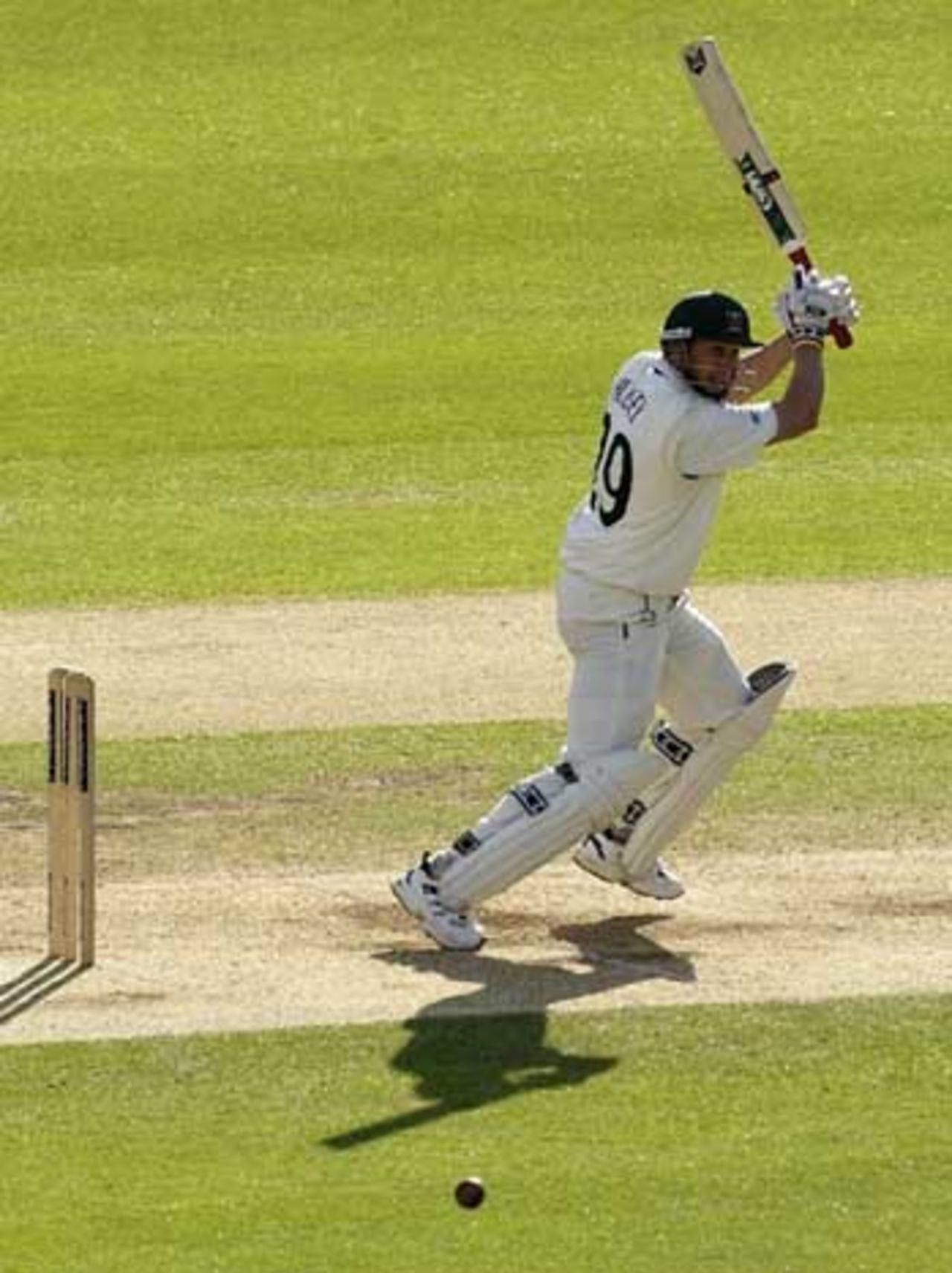 David Hussey cracks a boundary, Surrey v Nottinghamshire, London, May 7, 2005