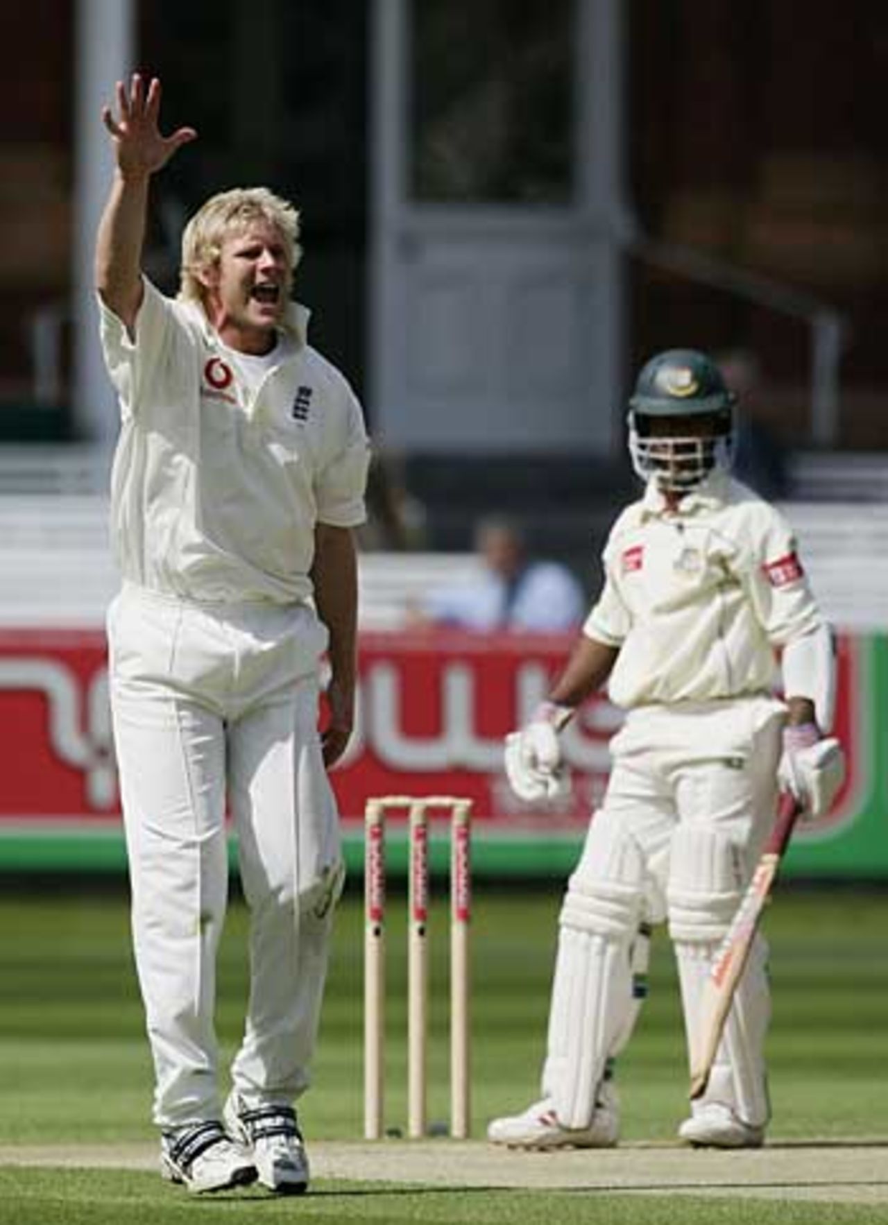 Matthew Hoggard appeals against Aftab Ahmed, England v Bangladesh, 1st Test, Lord's, May 28