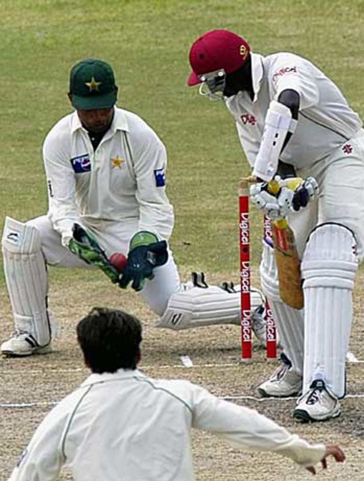 Courtney Browne is caught behind off Shahid Afridi, West Indies v Pakistan, 1st Test, Barbados, May 28