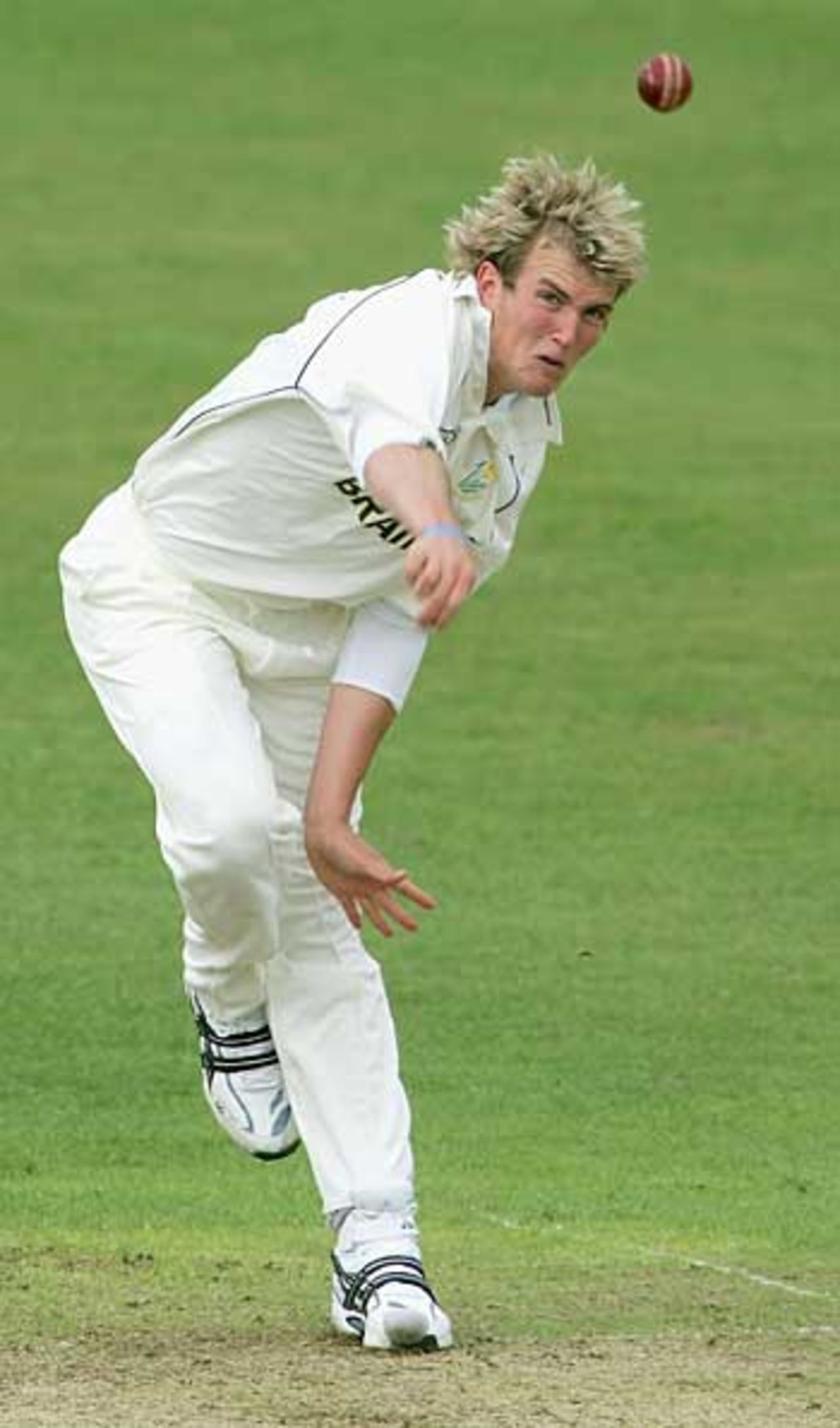 Adam Harrison bowls on the first day against Sussex, Glamorgan v Sussex, County Championship, Swansea, June 2