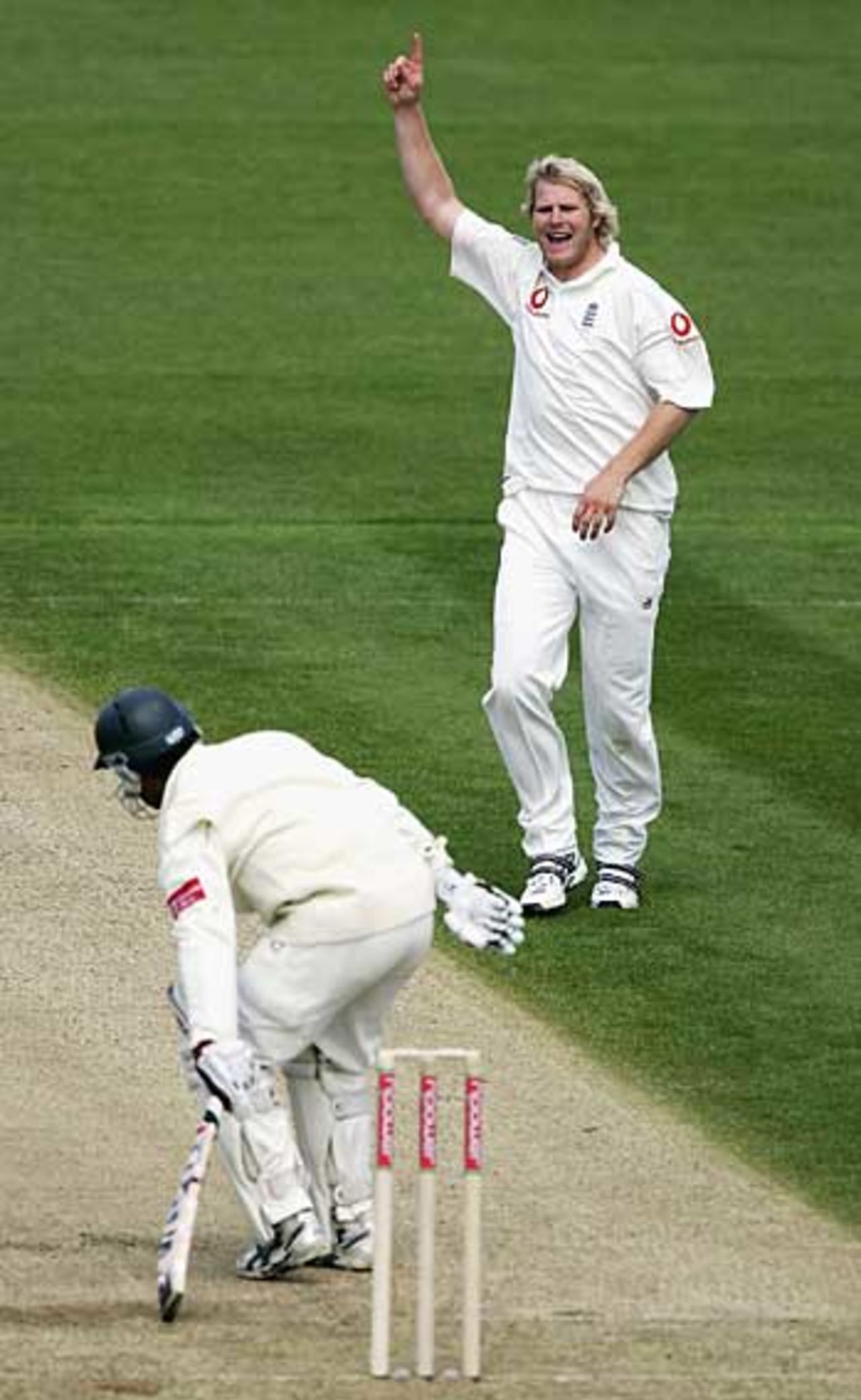 Matthew Hoggard has Javed Omar caught down the leg side, England v Bangladesh, 2nd Test, Chester-le-Street, June 3