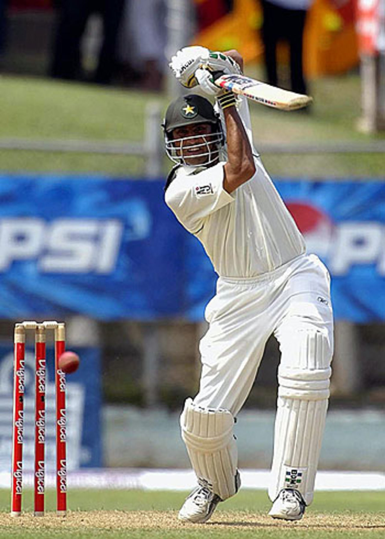 Younis Khan drives on his way to a century, West Indies v Pakistan, Sabina Park