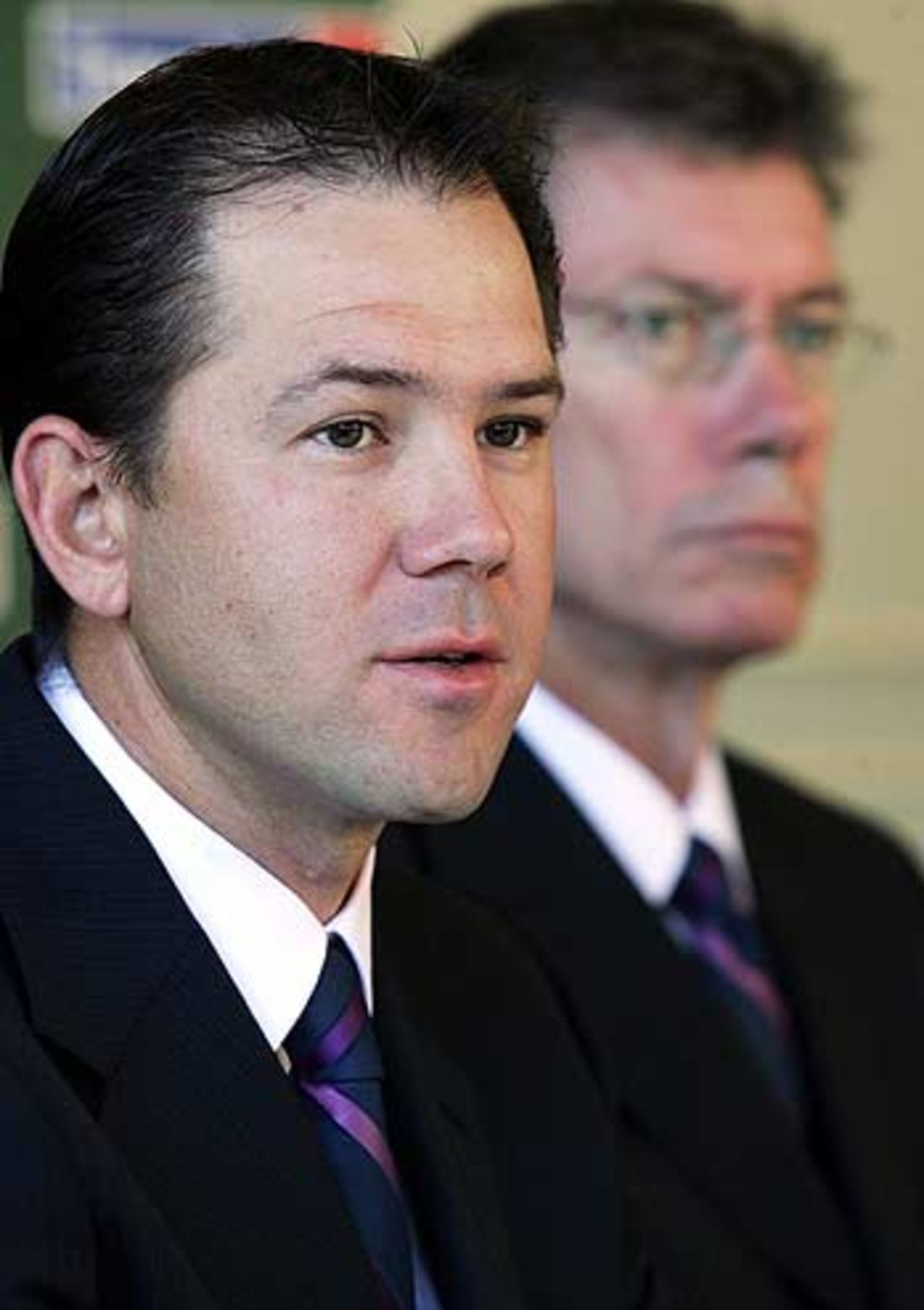Ricky Ponting speaks to the press, Brisbane, June 4, 2005