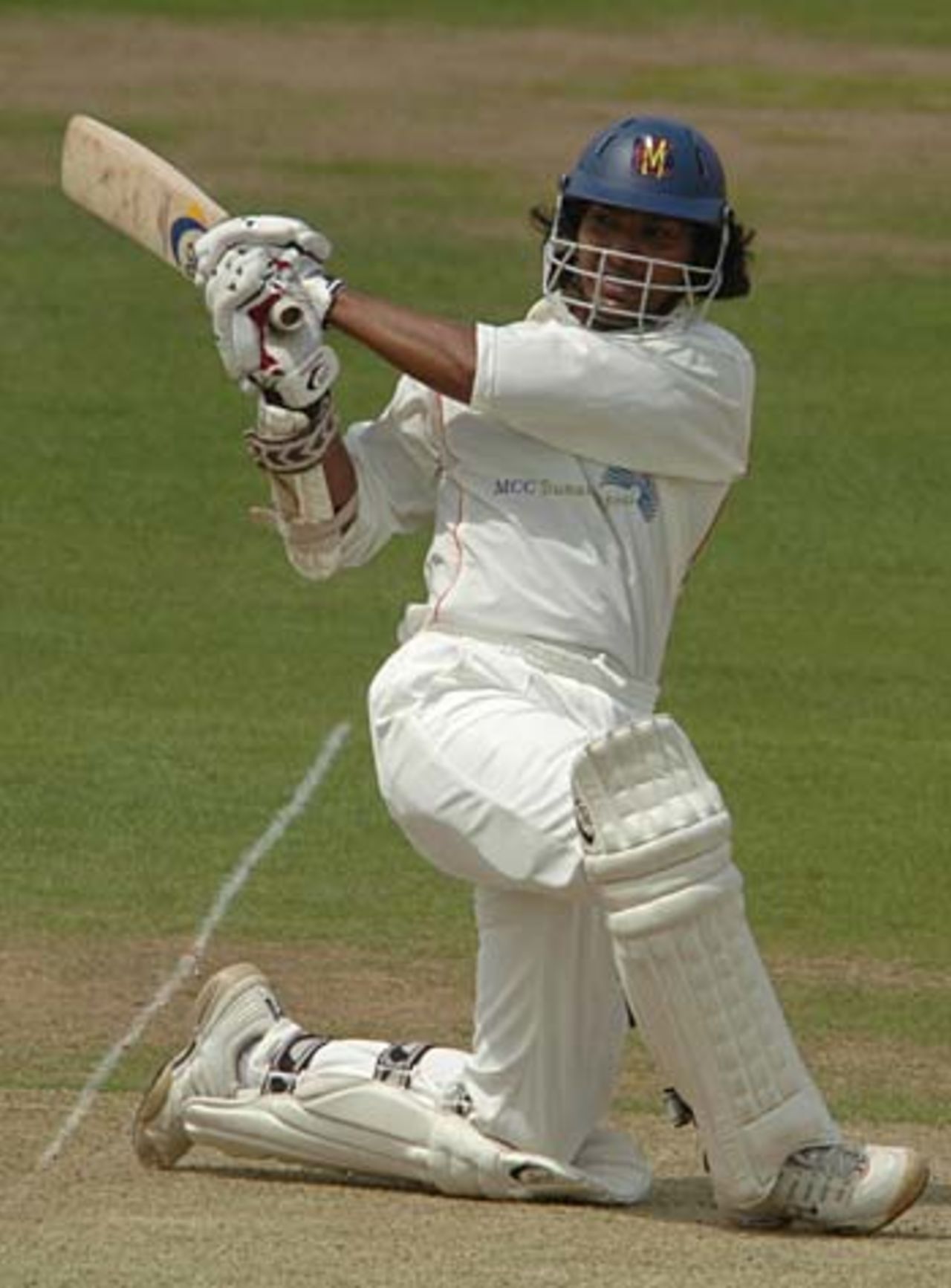 Kumar Sangakkara on the attack, MCC v International XI, Tsunami Appeal, Lord's, June 14, 2005