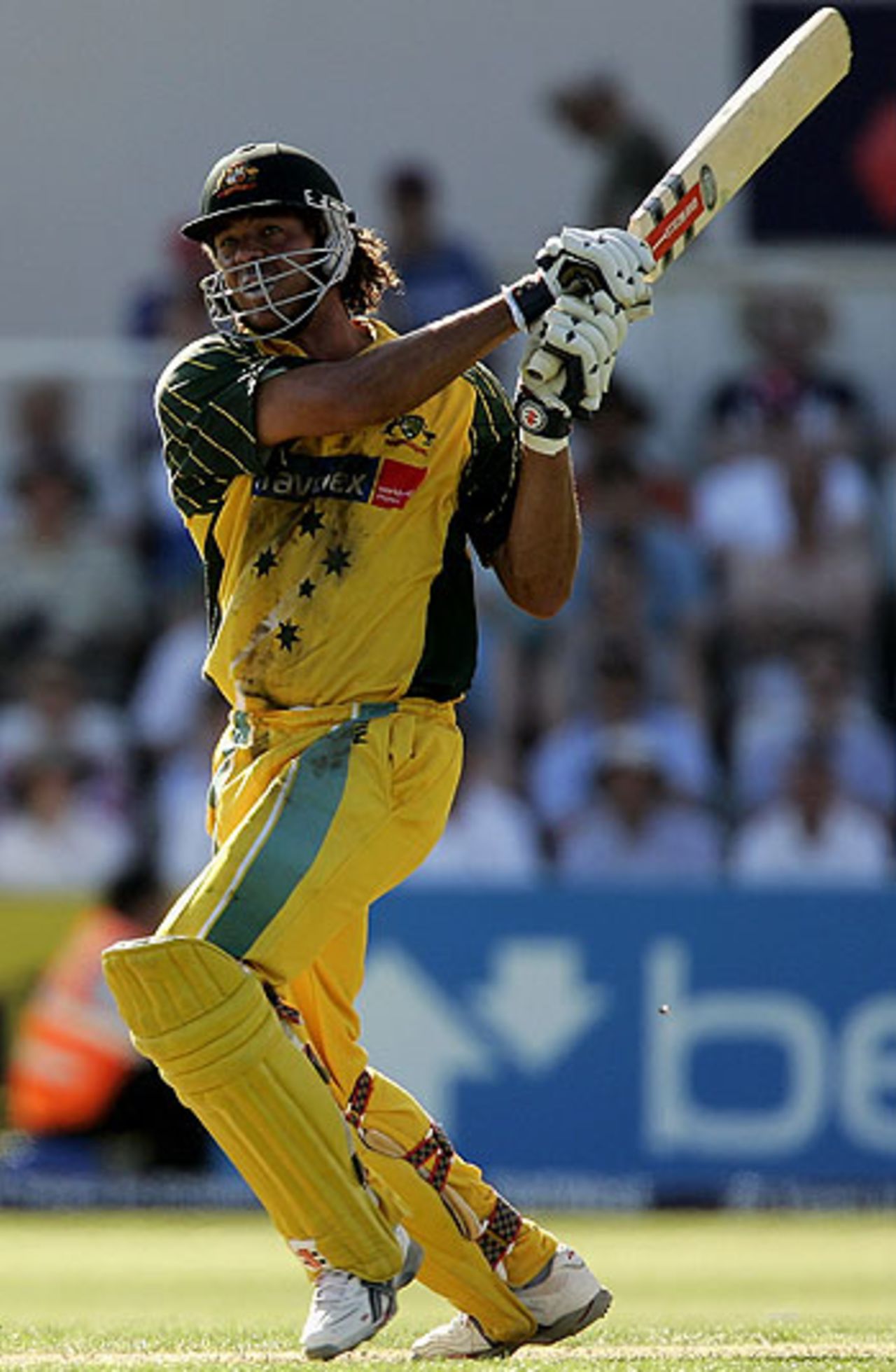 Andrew Symonds swings one to leg, England v Australia, Chester-le-Street, June 23, 2005