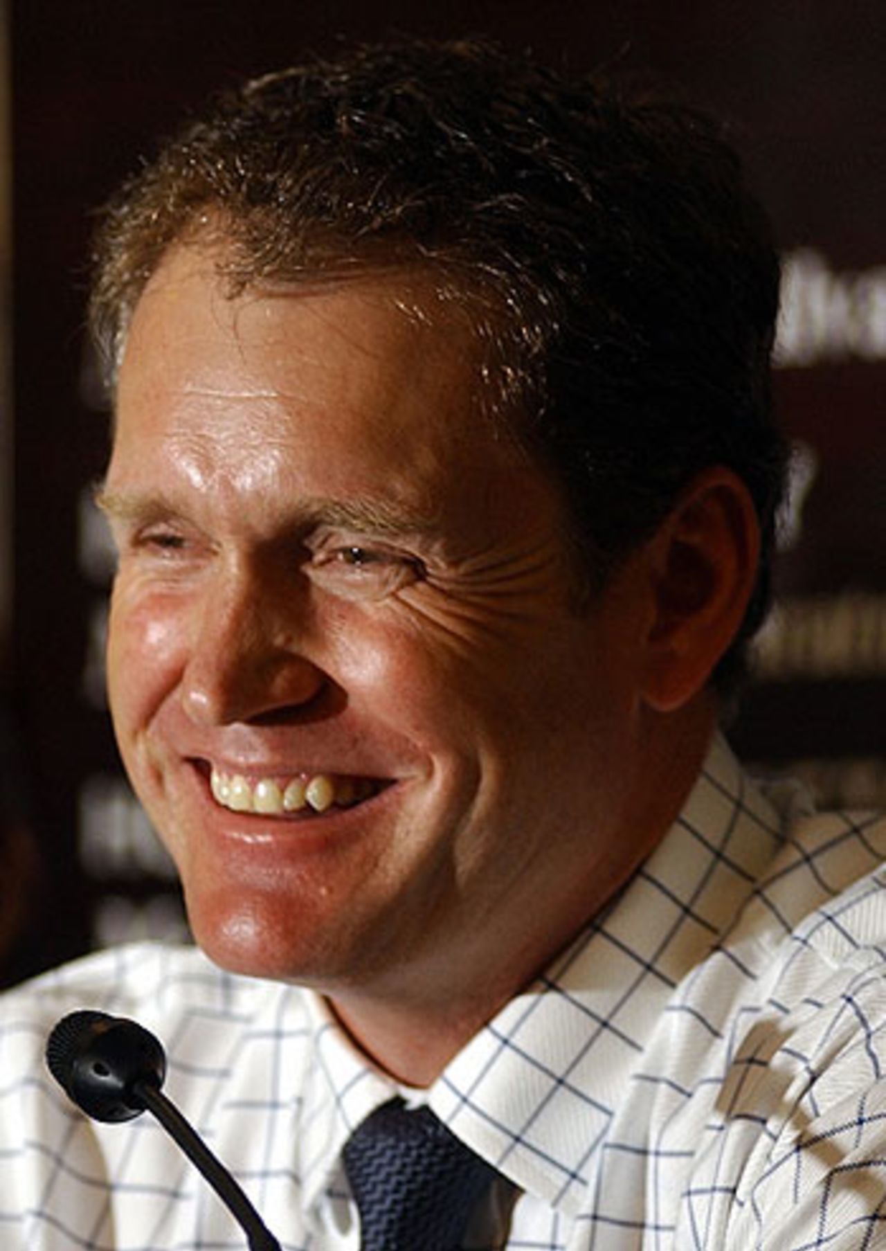 Tom Moody, Sri Lanka's new coach, addresses the media, June 26, 2005
