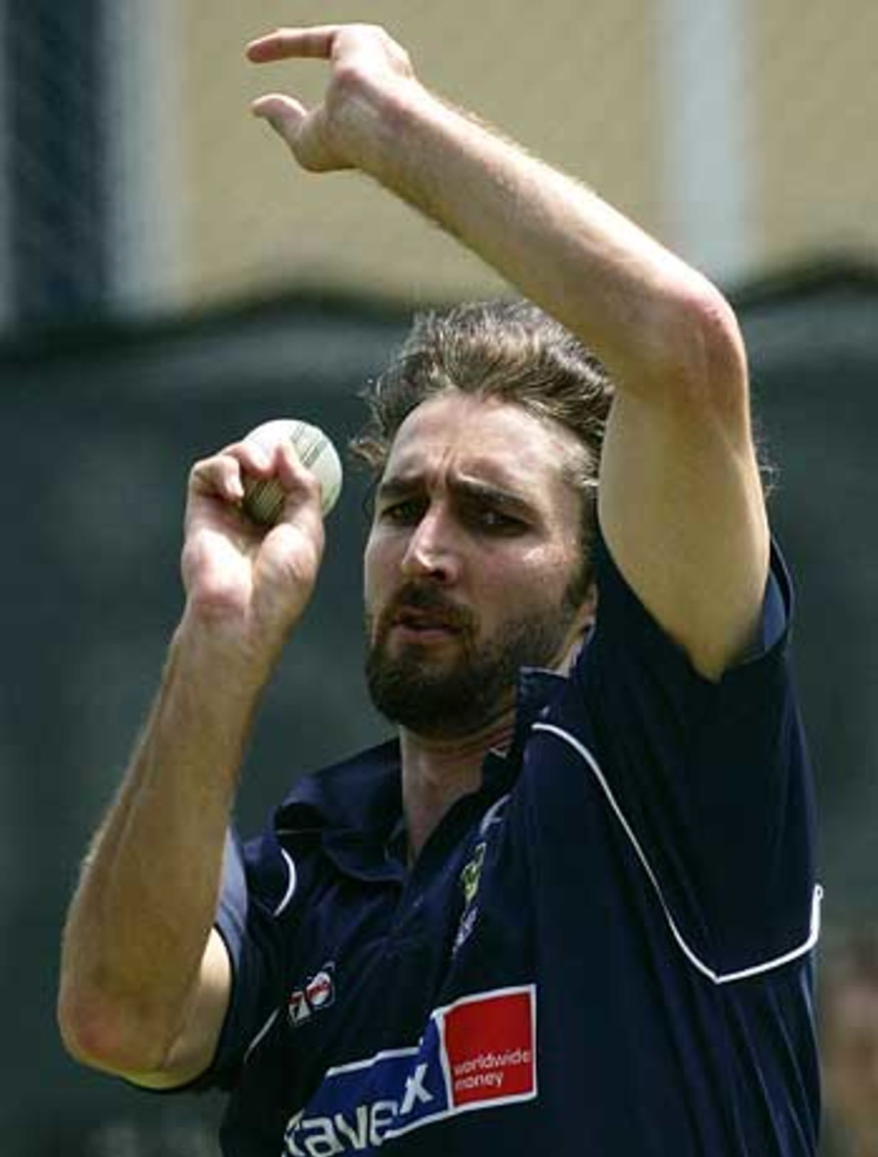 Jason Gillespie in the Edgbaston nets, England v Australia, NatWest Series June 27, 2005