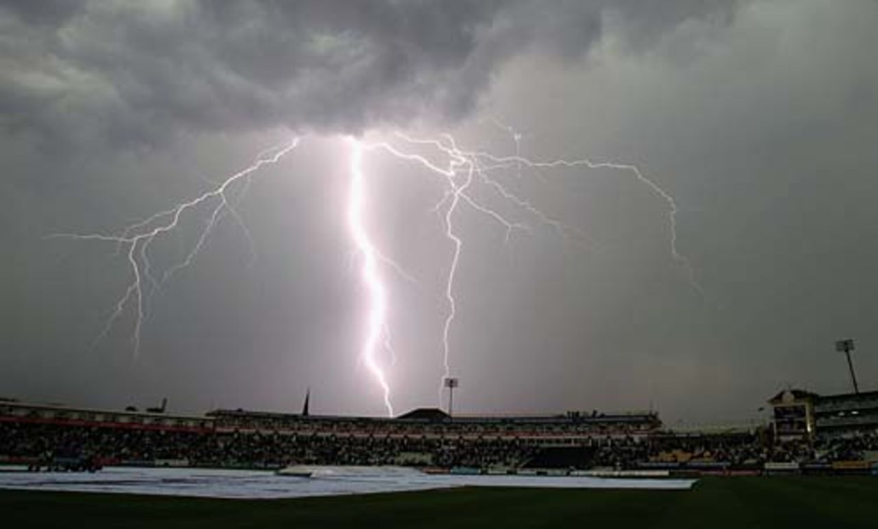 Lightning over Edgbaston, England v Australia,  June 28, 2005