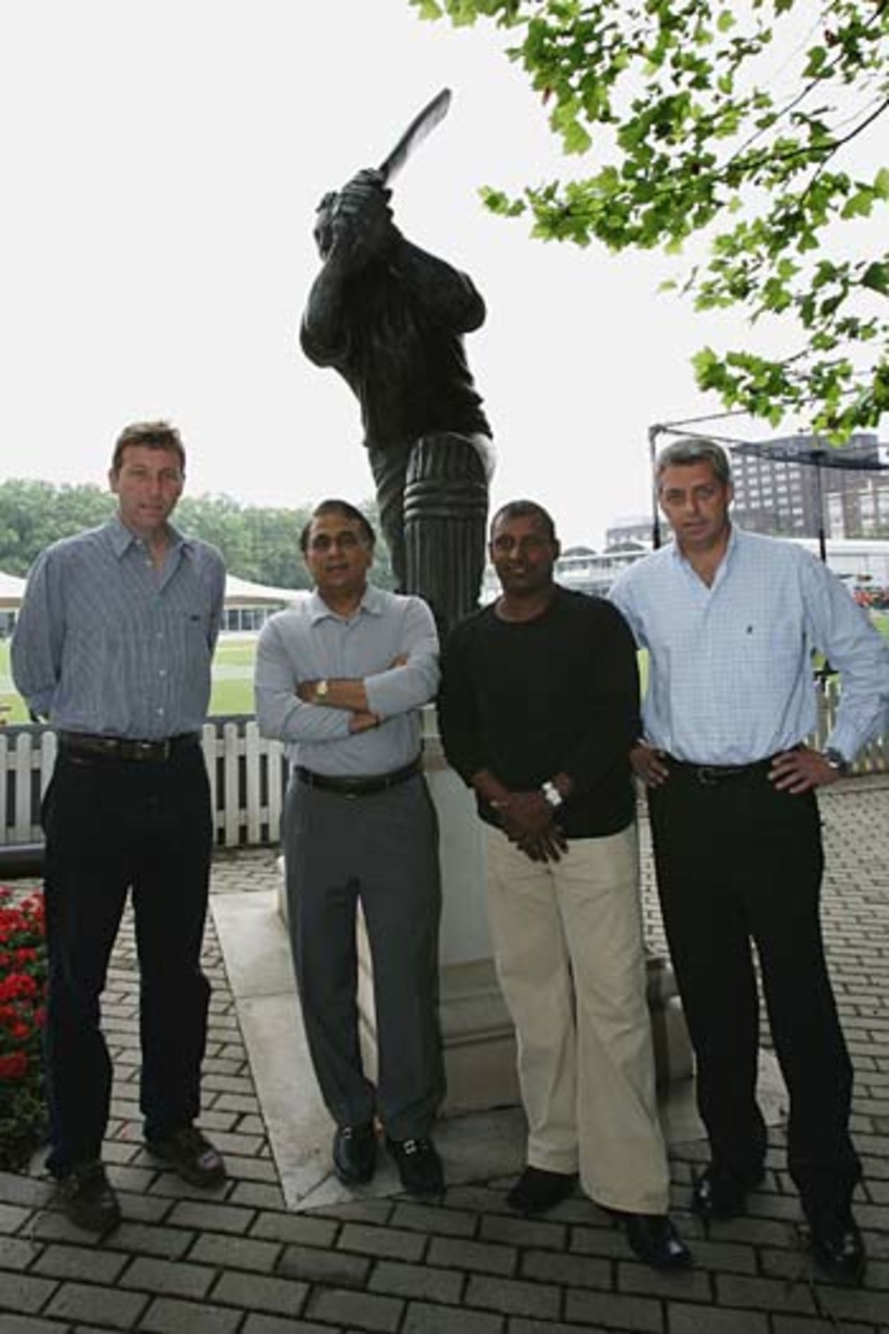 Mike Atherton, Sunil Gavaskar , Aravinda de Silva and Dave Richardson meet to discuss the selection of ICC World XI players for the forthcoming Super Series, Lord's, June 29, 2005