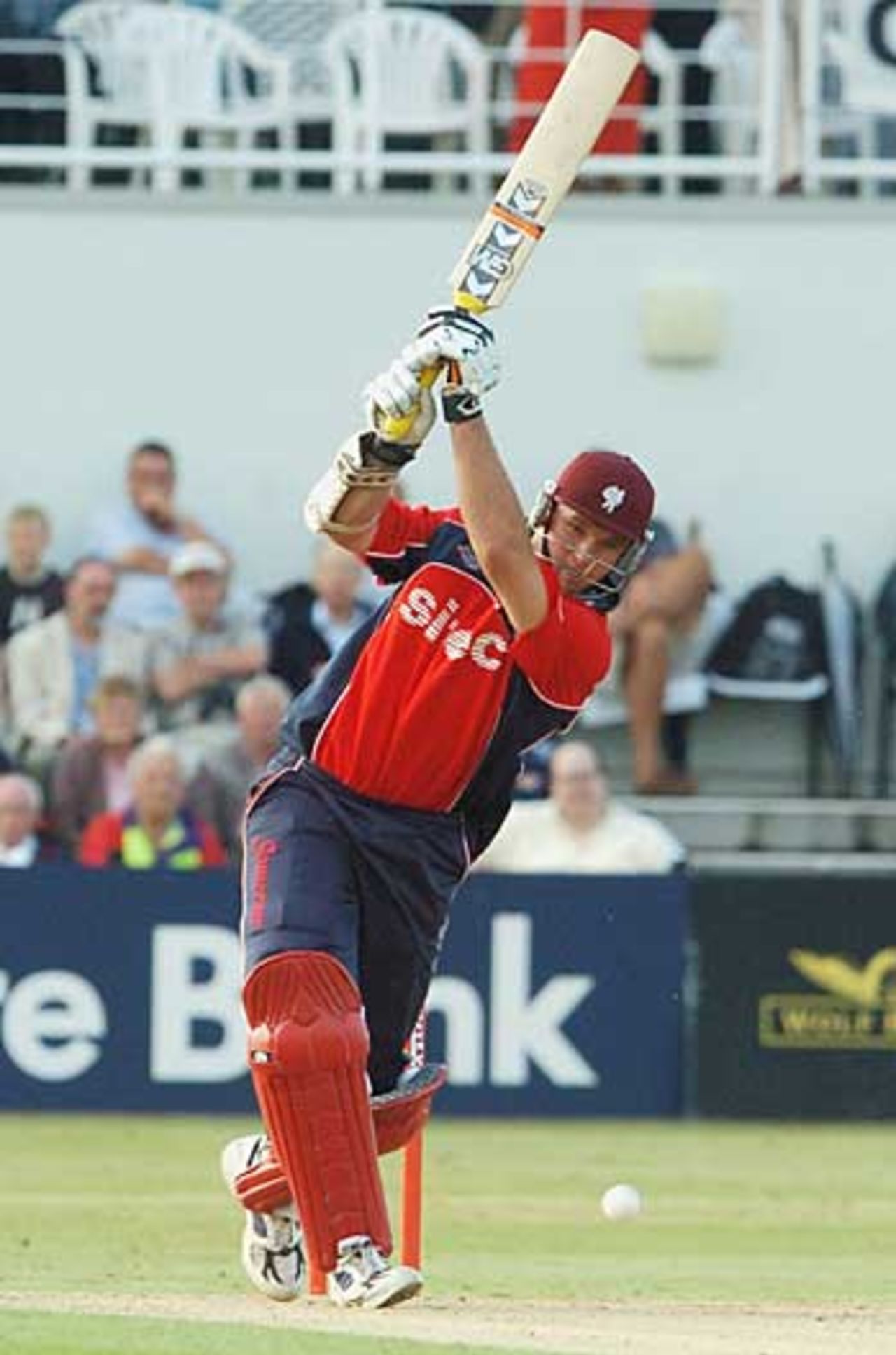 Graeme Smith drives during Somerset's victory, Northamptonshire v Somerset, Twenty20, Northampton, June 29